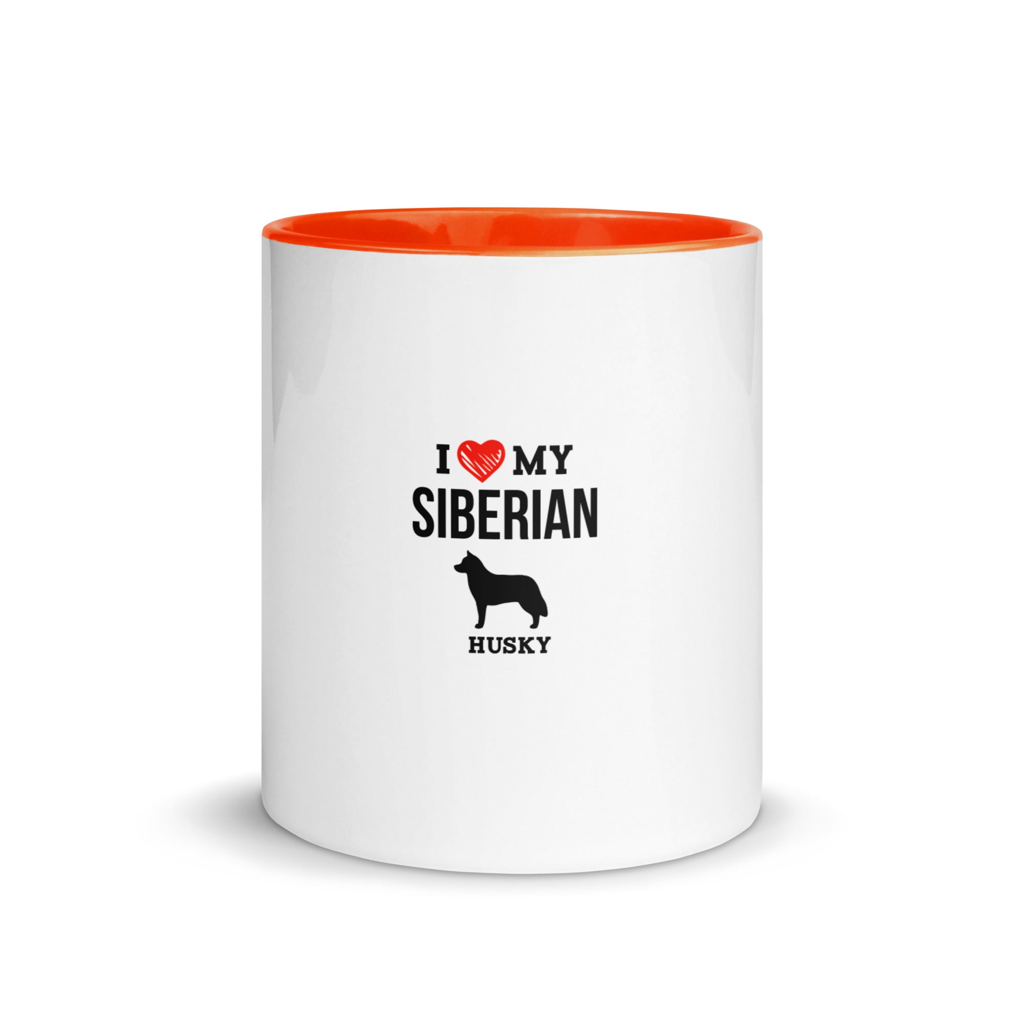 I LOVE MY SIBERIAN HUSKY - Mug with Color Inside