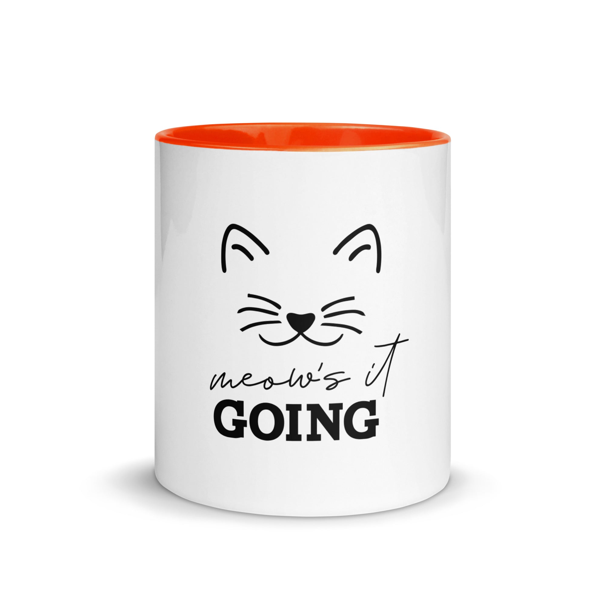 MEOW'S IT GOING - Mug with Color Inside