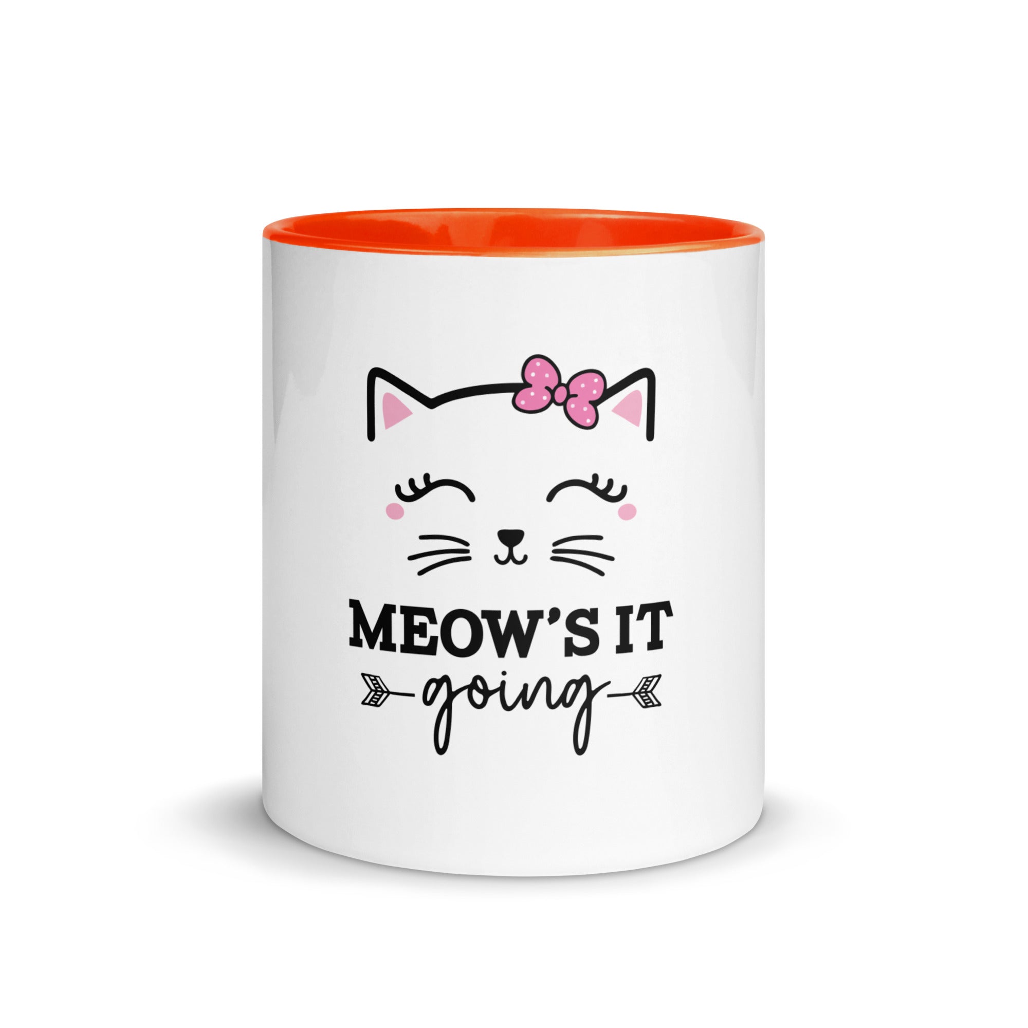 MEOW'S IT GOING - Mug with Color Inside