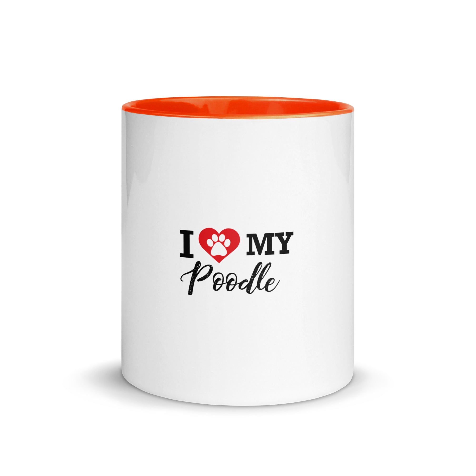 I LOVE MY POODLE - Mug with Color Inside