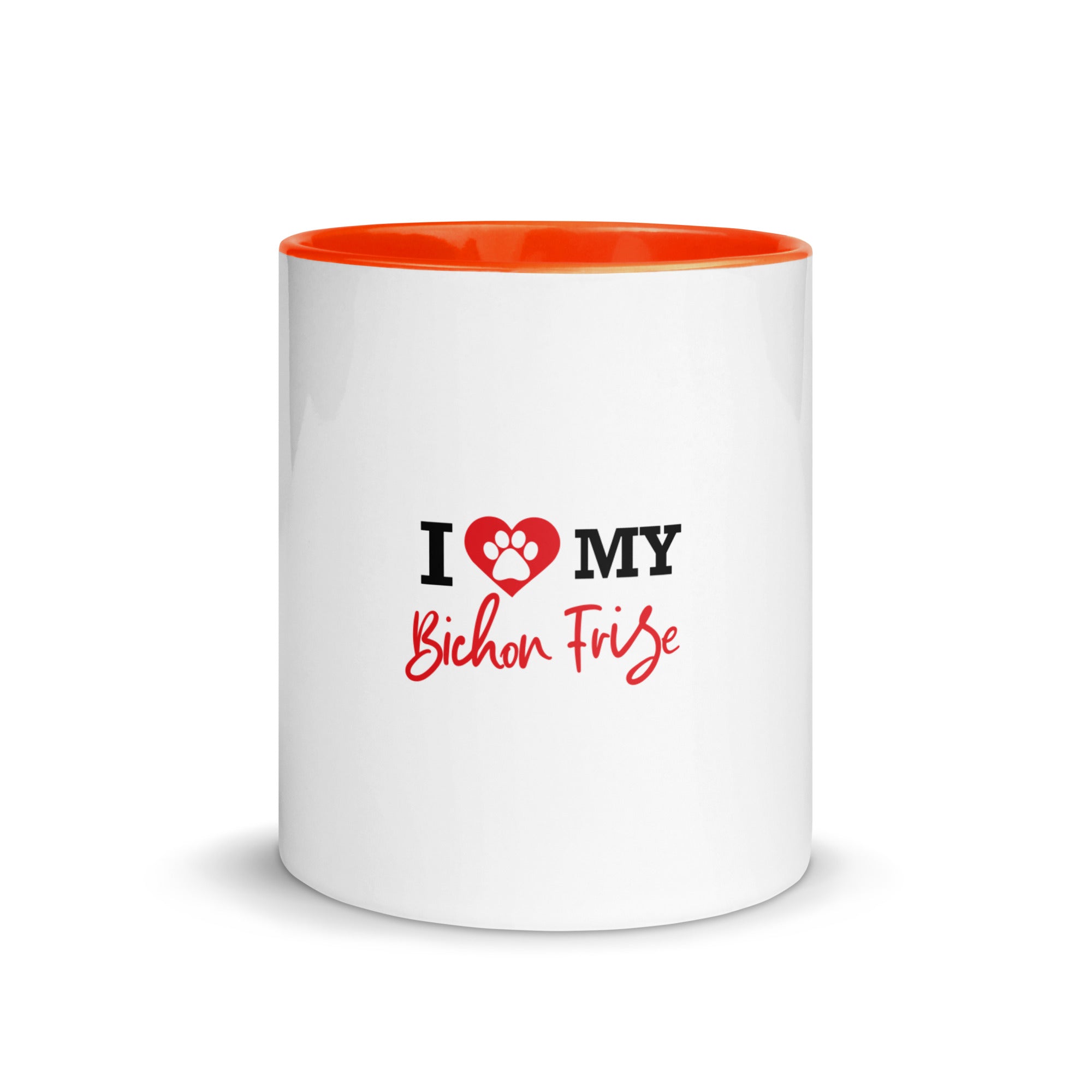 I LOVE MY BICHON FRISE - Mug with Color Inside