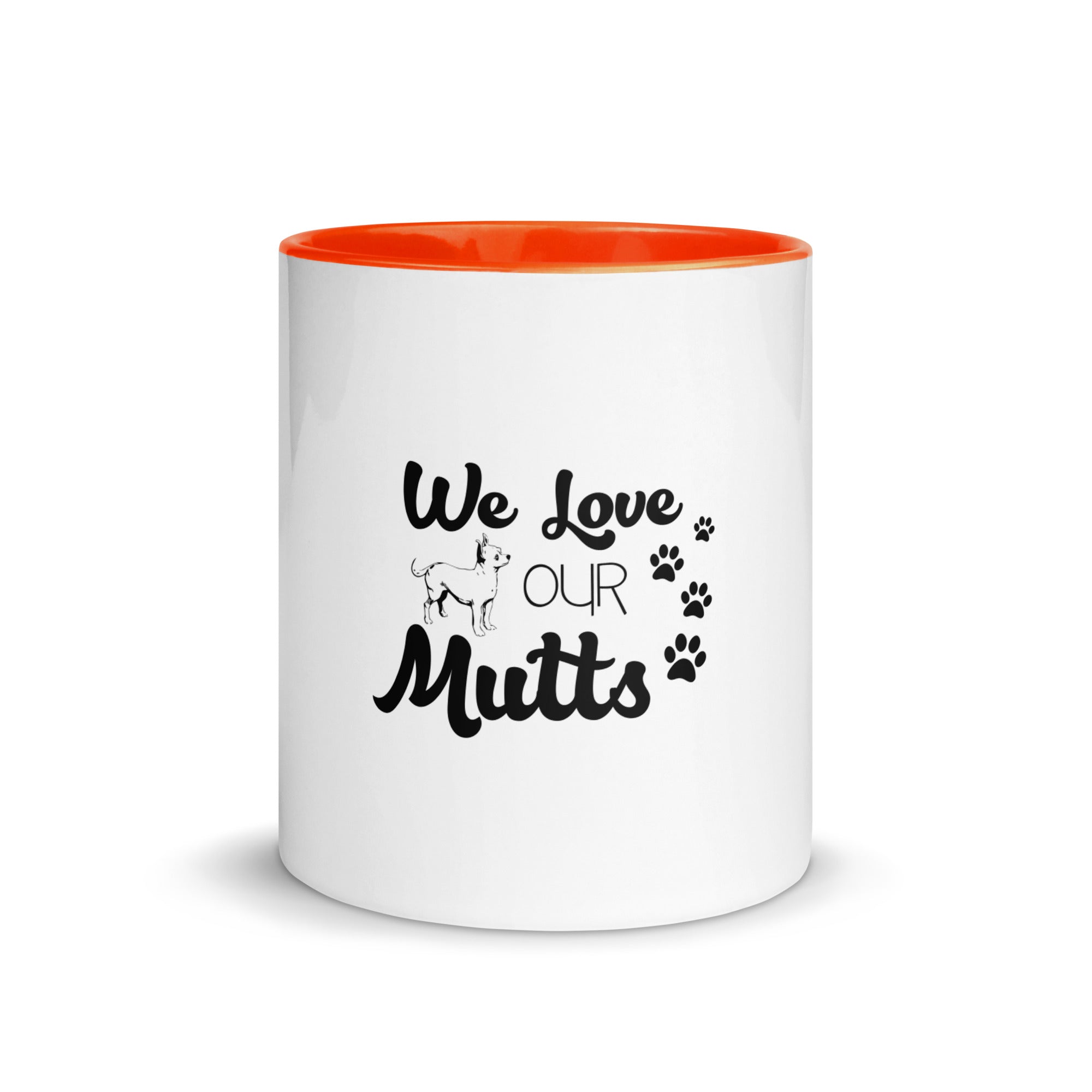 WE LOVE OUR MUTTS - Mug with Color Inside