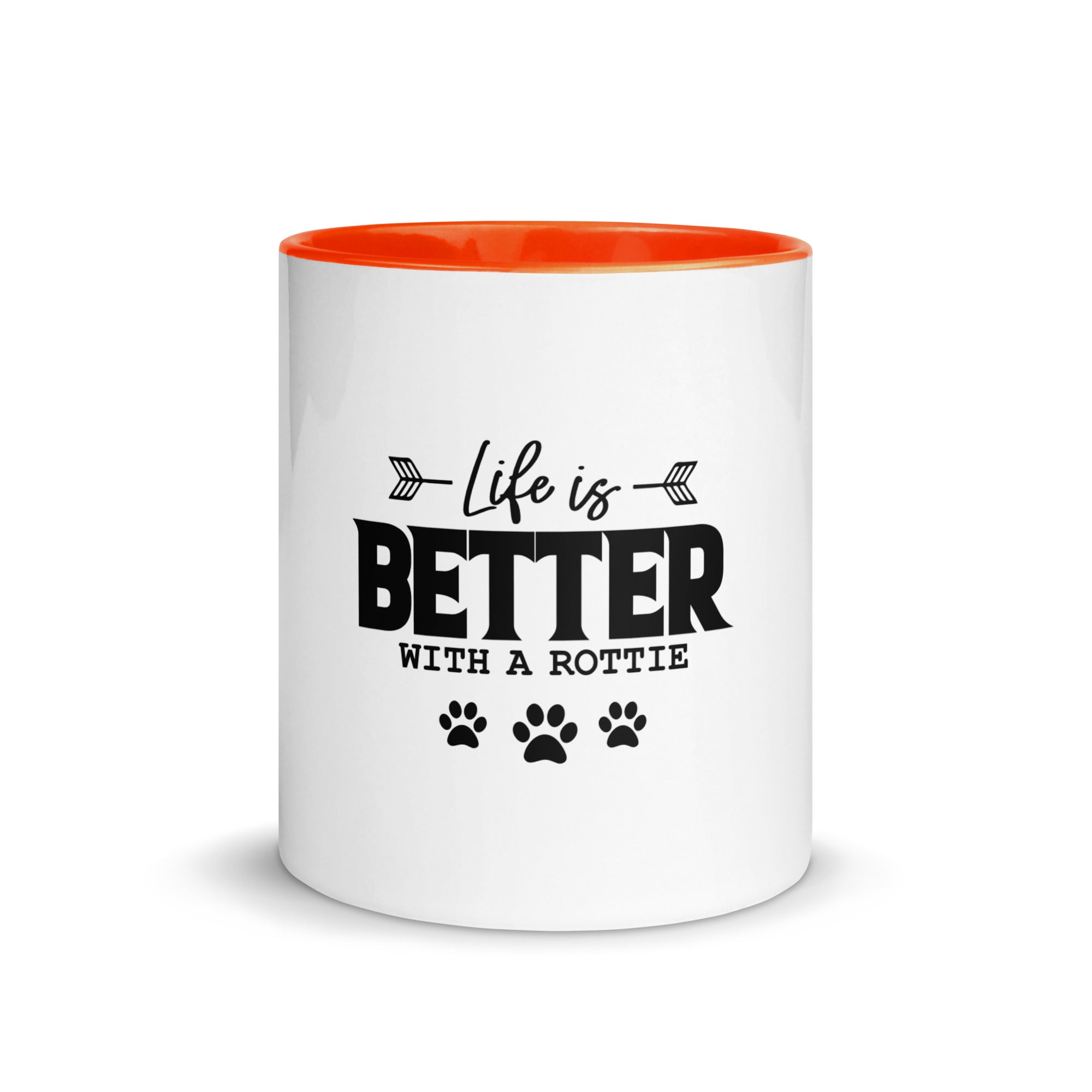 LIFE IS BETTER WITH A ROTTIE - Mug with Color Inside