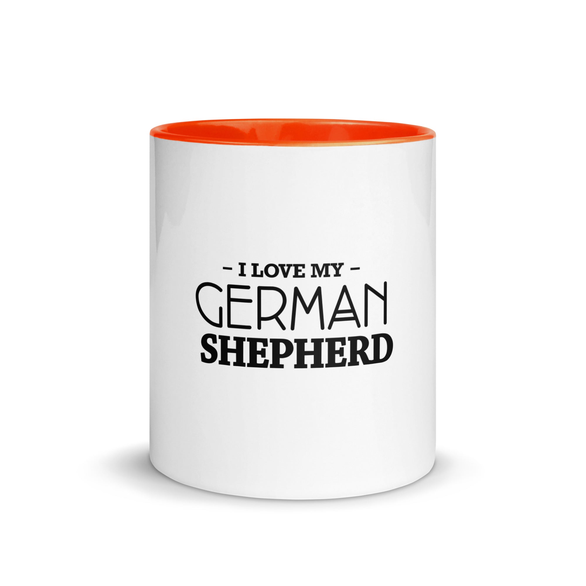 I LOVE MY GERMAN SHEPHERD - Mug with Color Inside