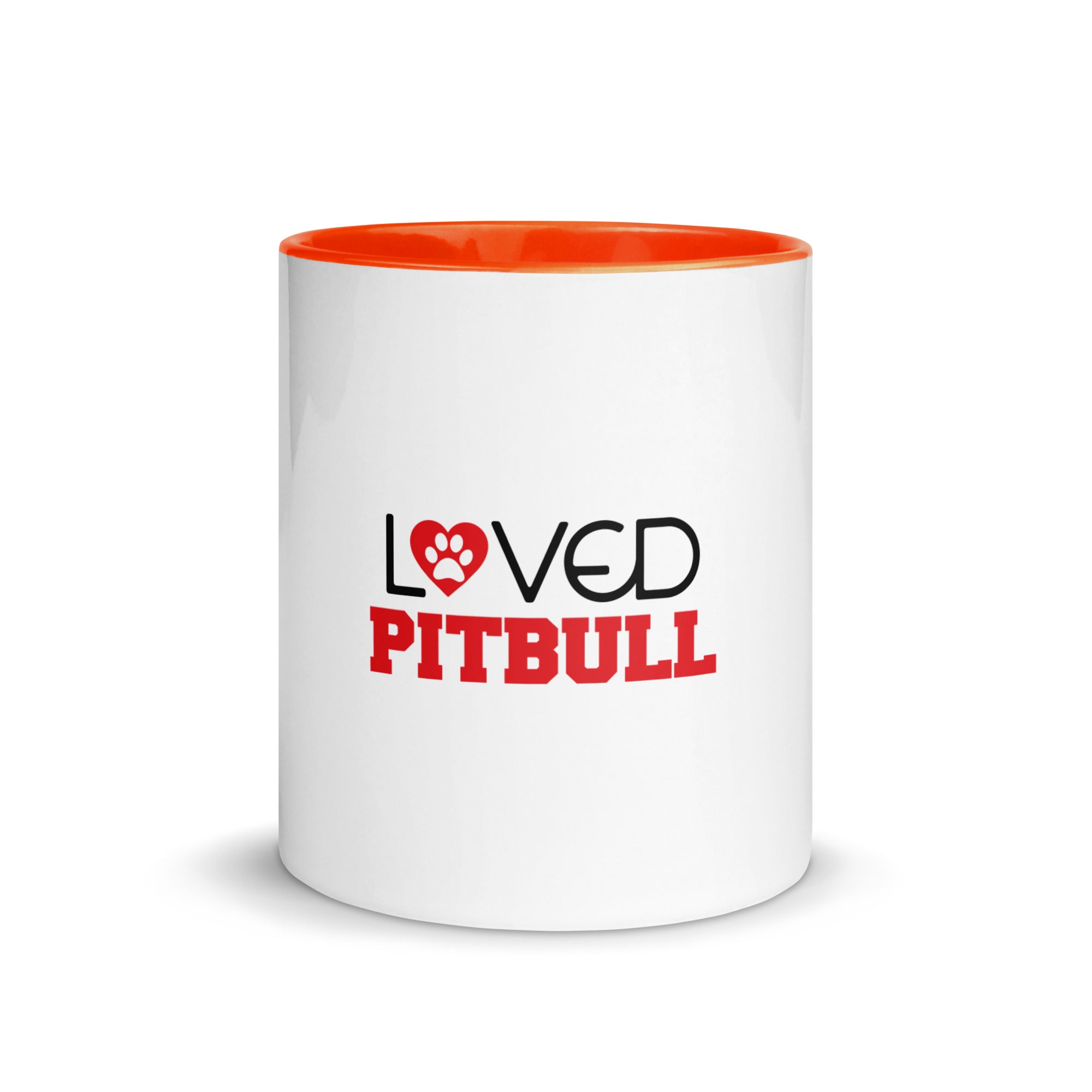 LOVED PITBULL - Mug with Color Inside