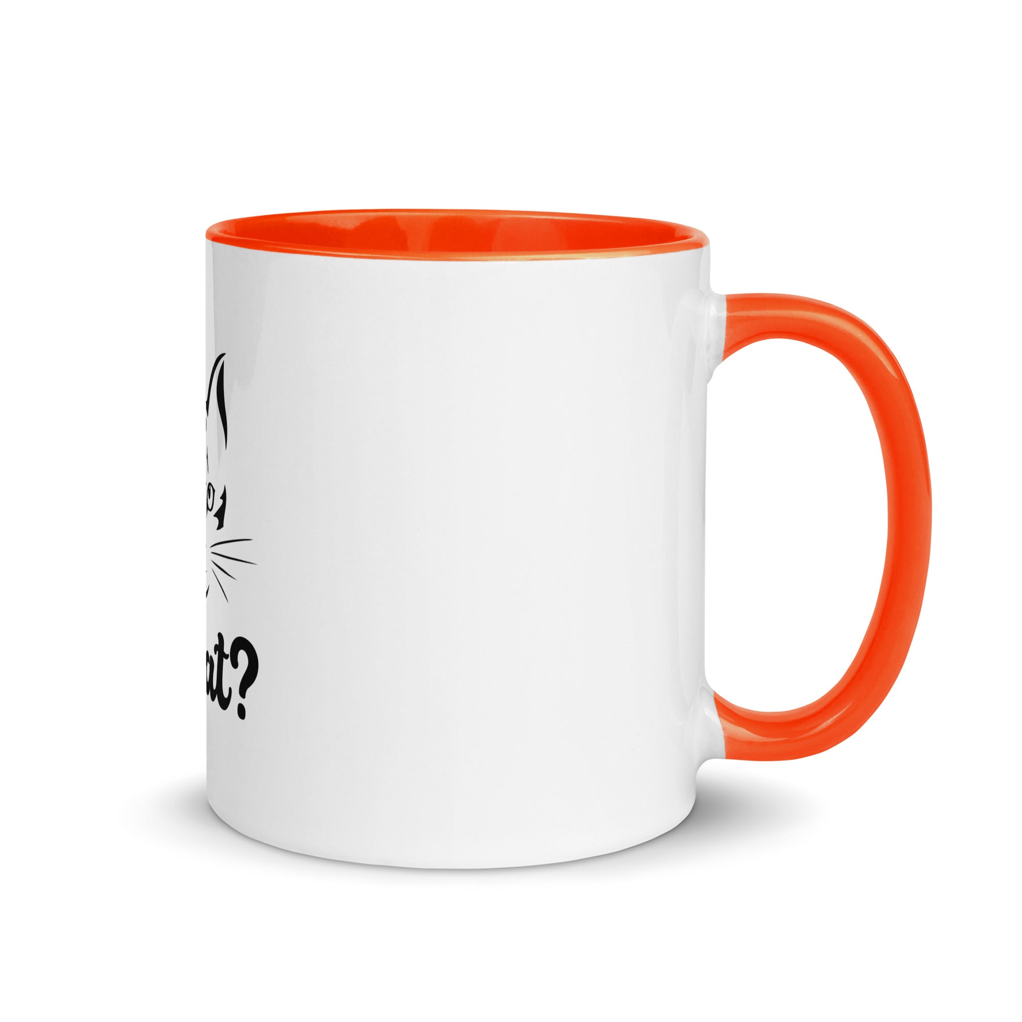 WHAT? - Mug with Color Inside