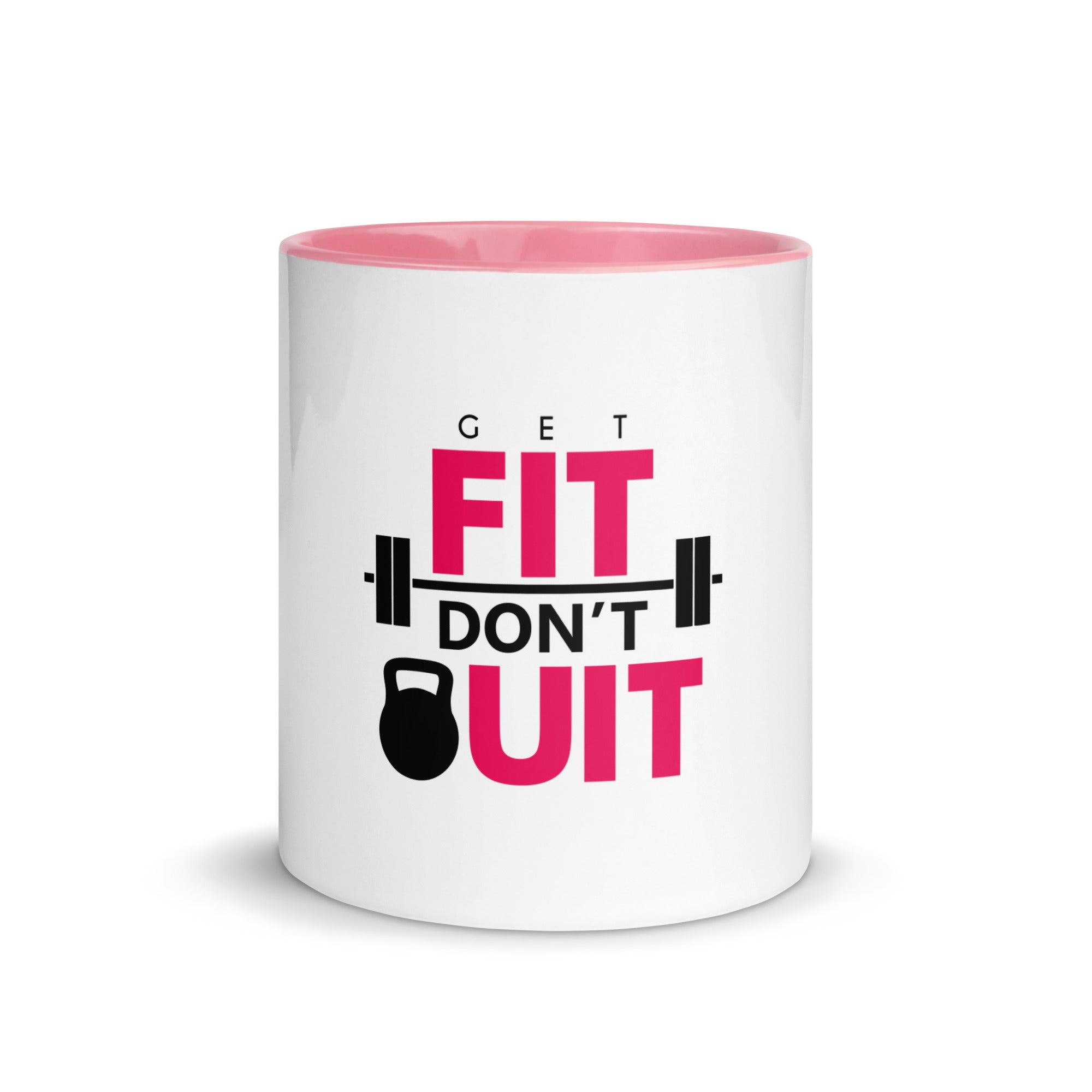 GET FIT DON'T QUIT - Mug with Color Inside