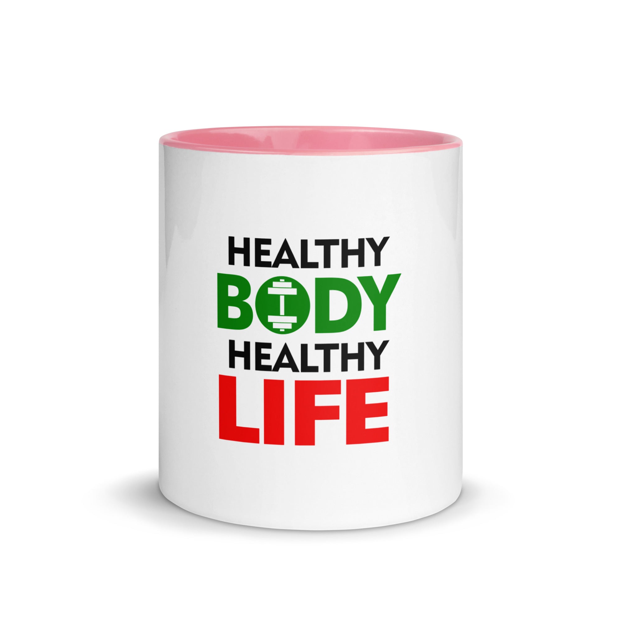 HEALTHY BODY HEALTHY LIFE - Mug with Color Inside