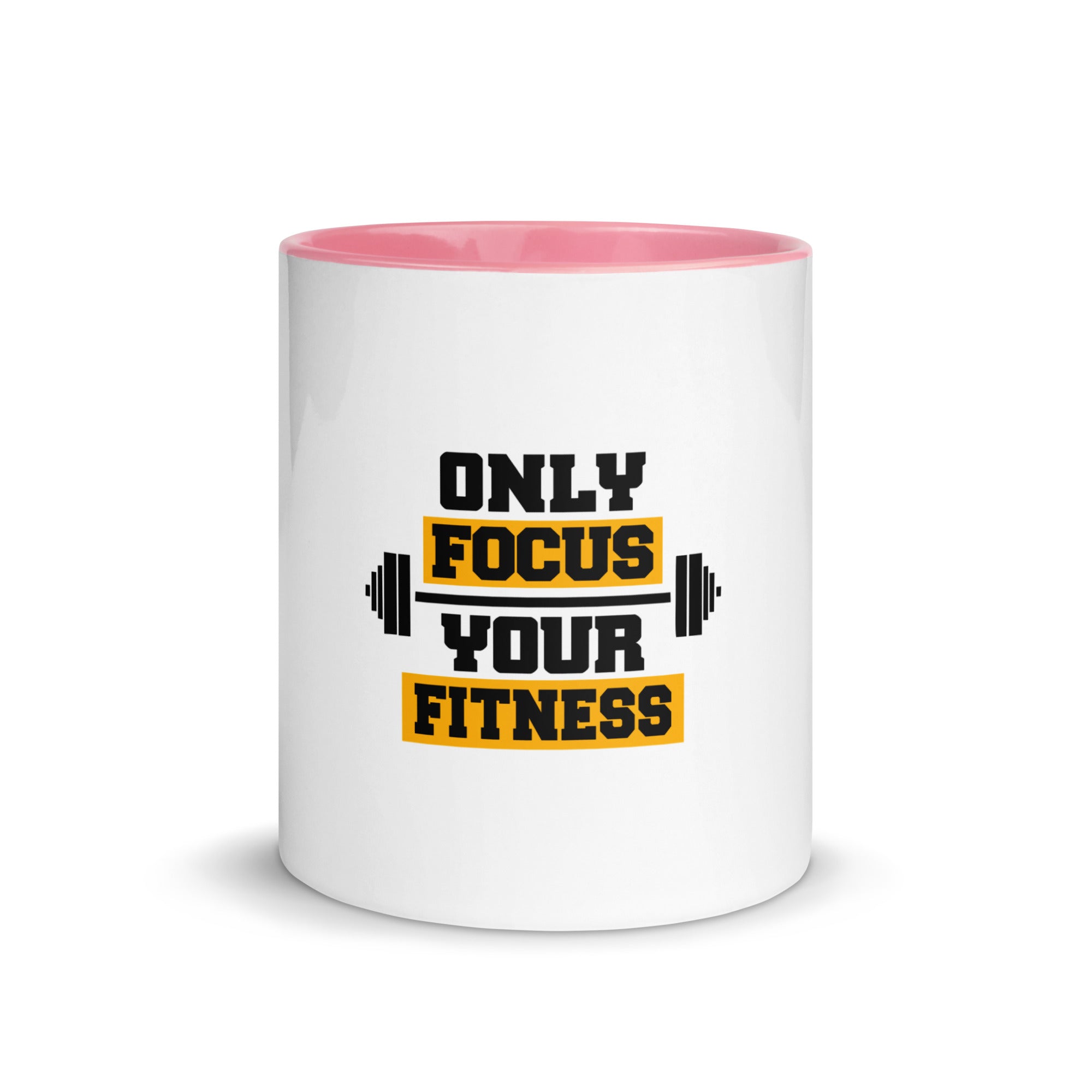 ONLY FOCUS YOUR FITNESS - Mug with Color Inside