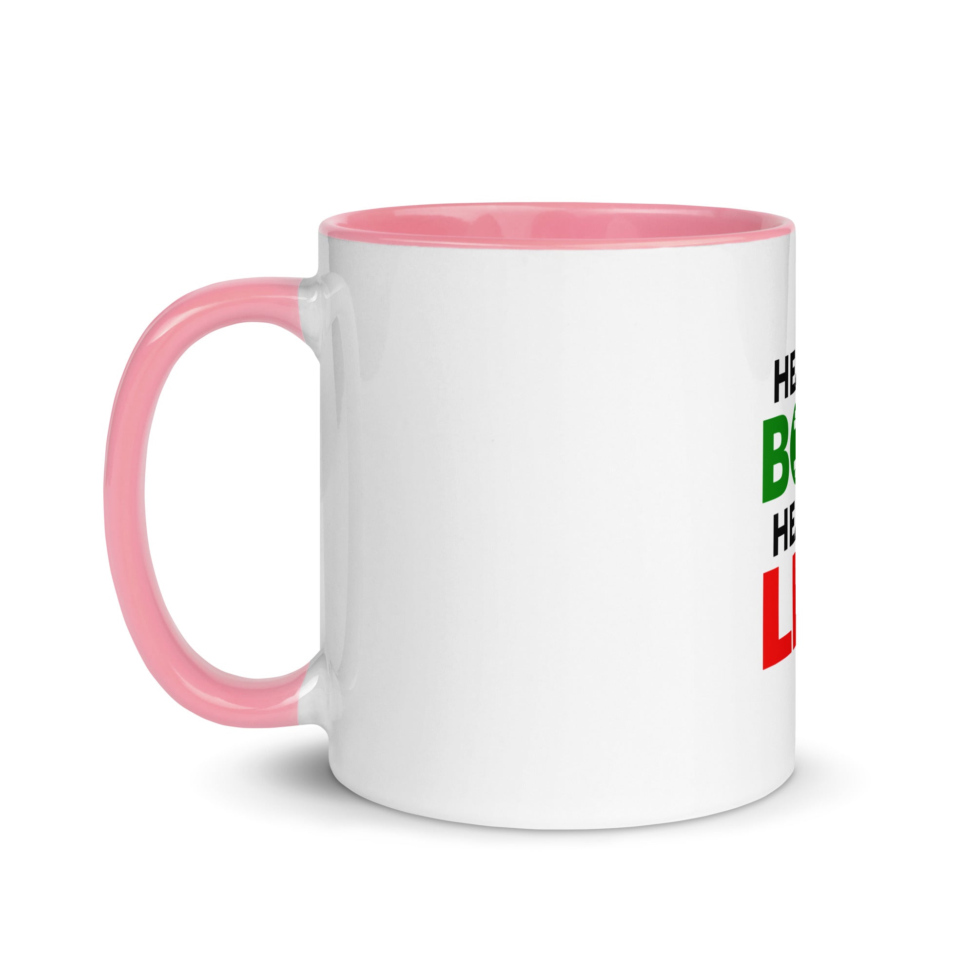 HEALTHY BODY HEALTHY LIFE - Mug with Color Inside