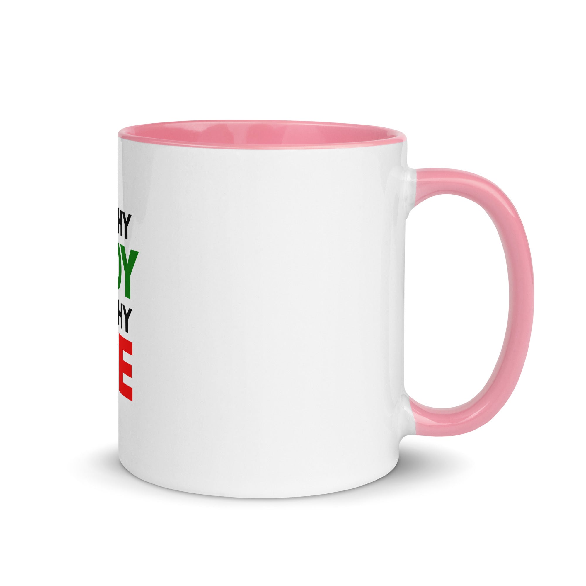 HEALTHY BODY HEALTHY LIFE - Mug with Color Inside