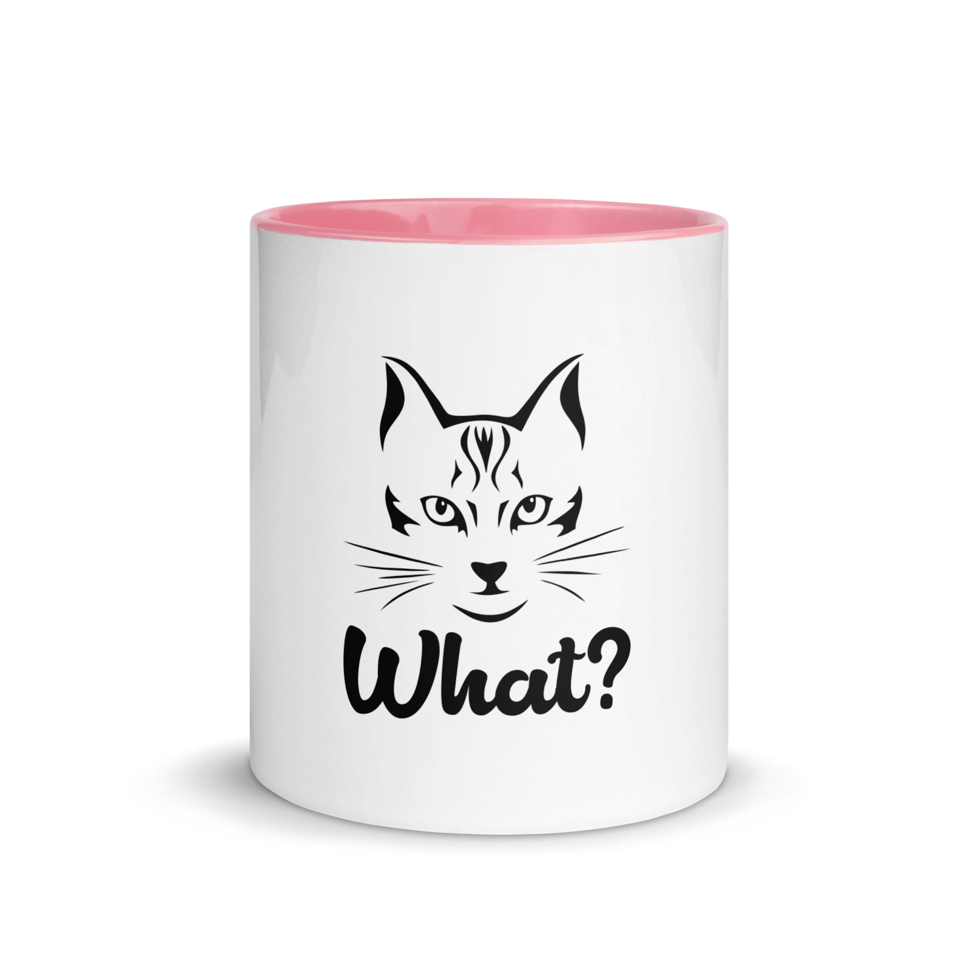 WHAT? - Mug with Color Inside