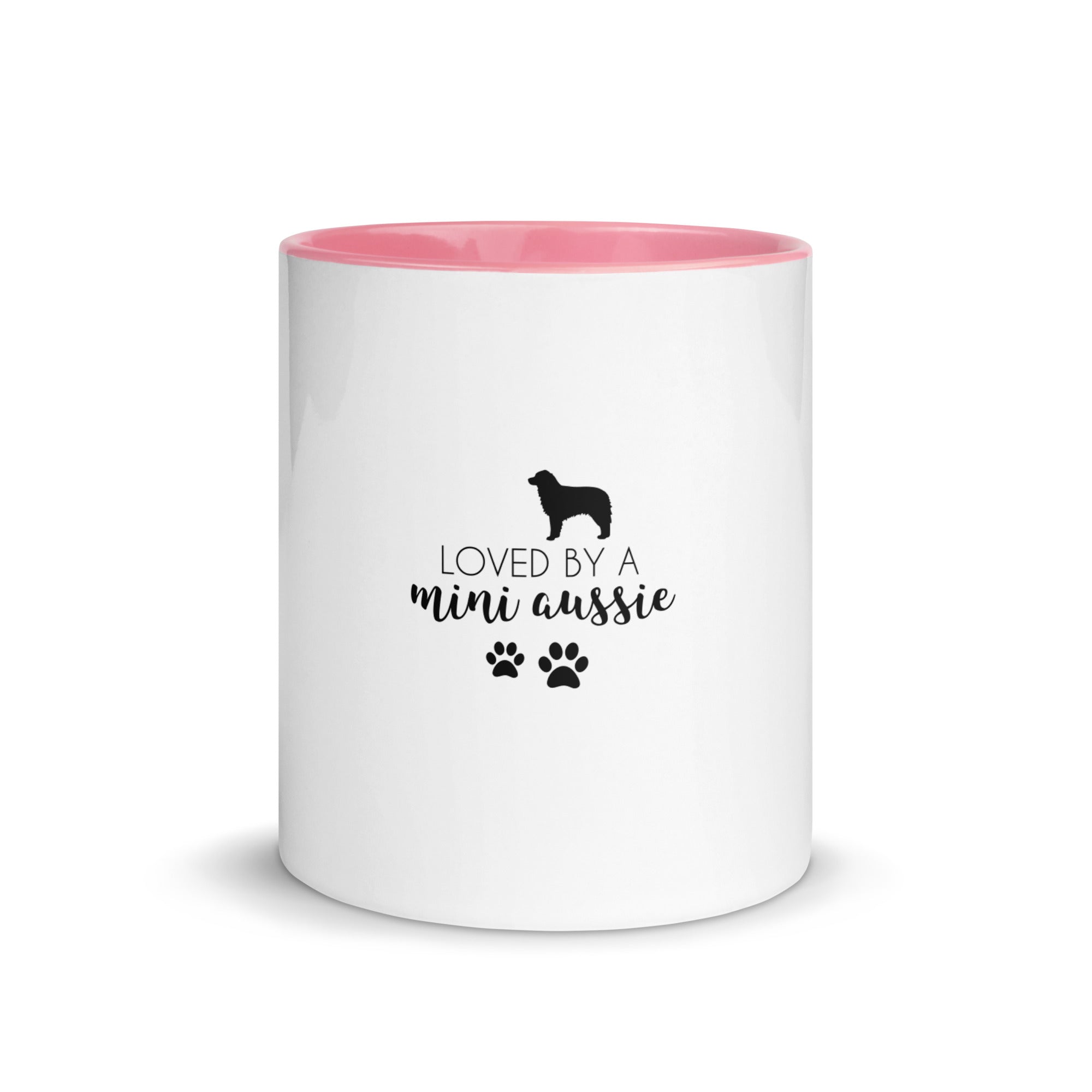 LOVED BY A MINI AUSSIE - Mug with Color Inside