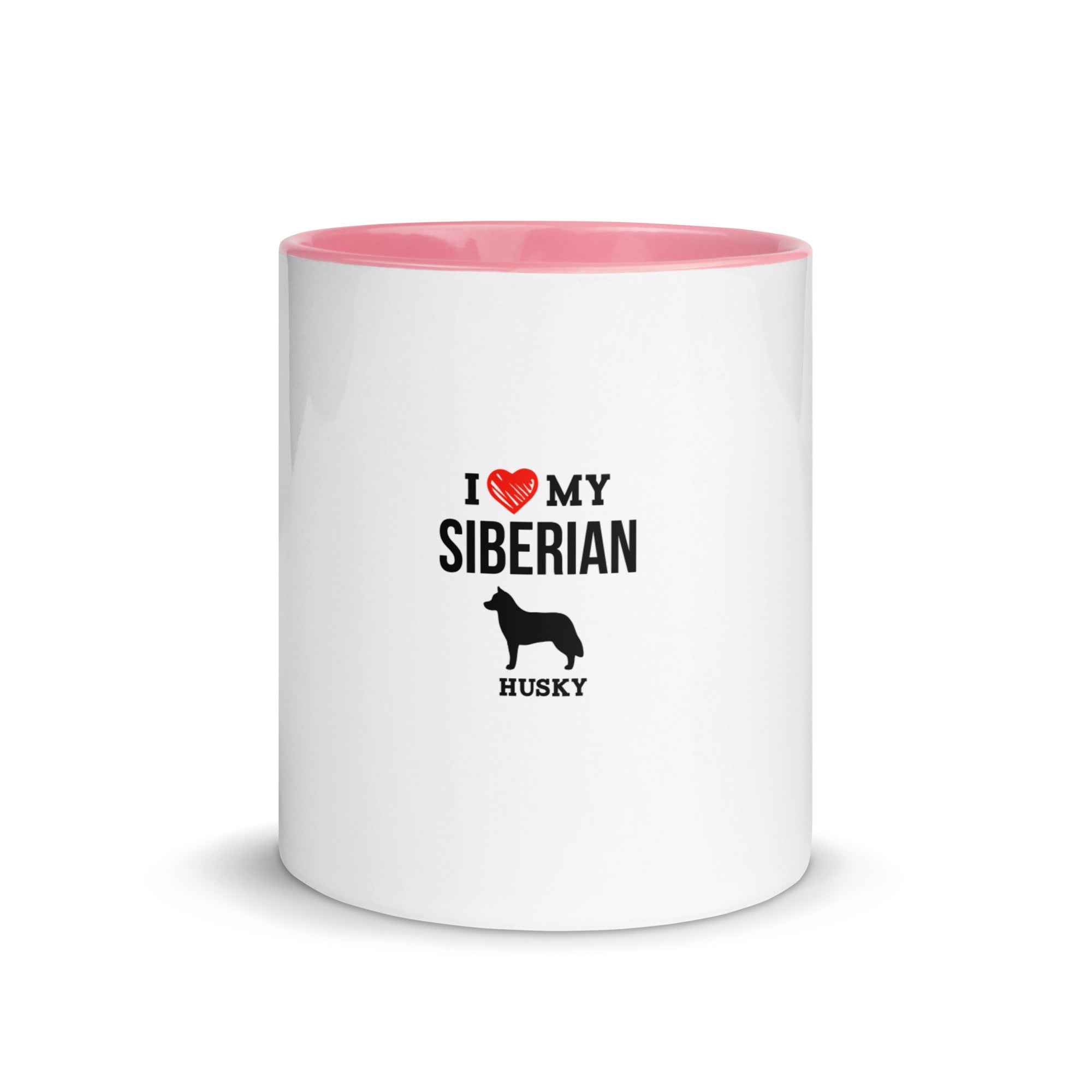 I LOVE MY SIBERIAN HUSKY - Mug with Color Inside