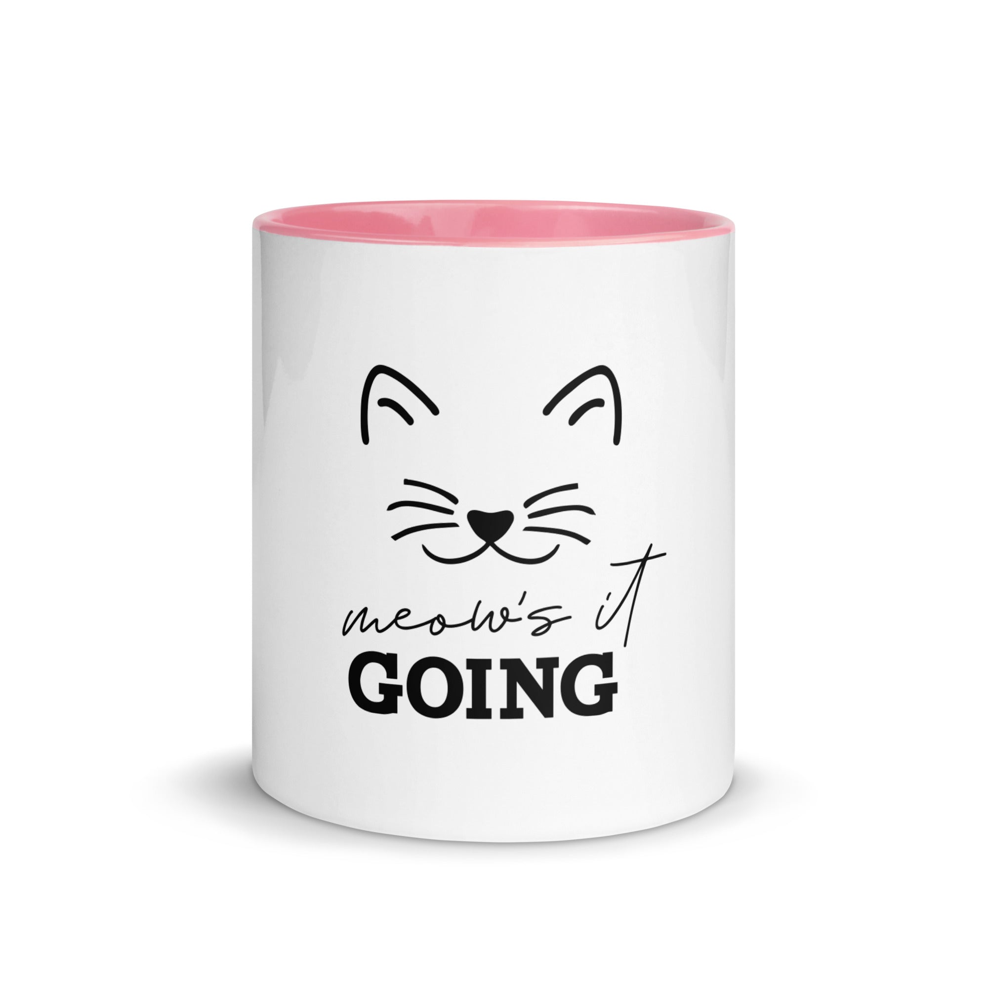 MEOW'S IT GOING - Mug with Color Inside