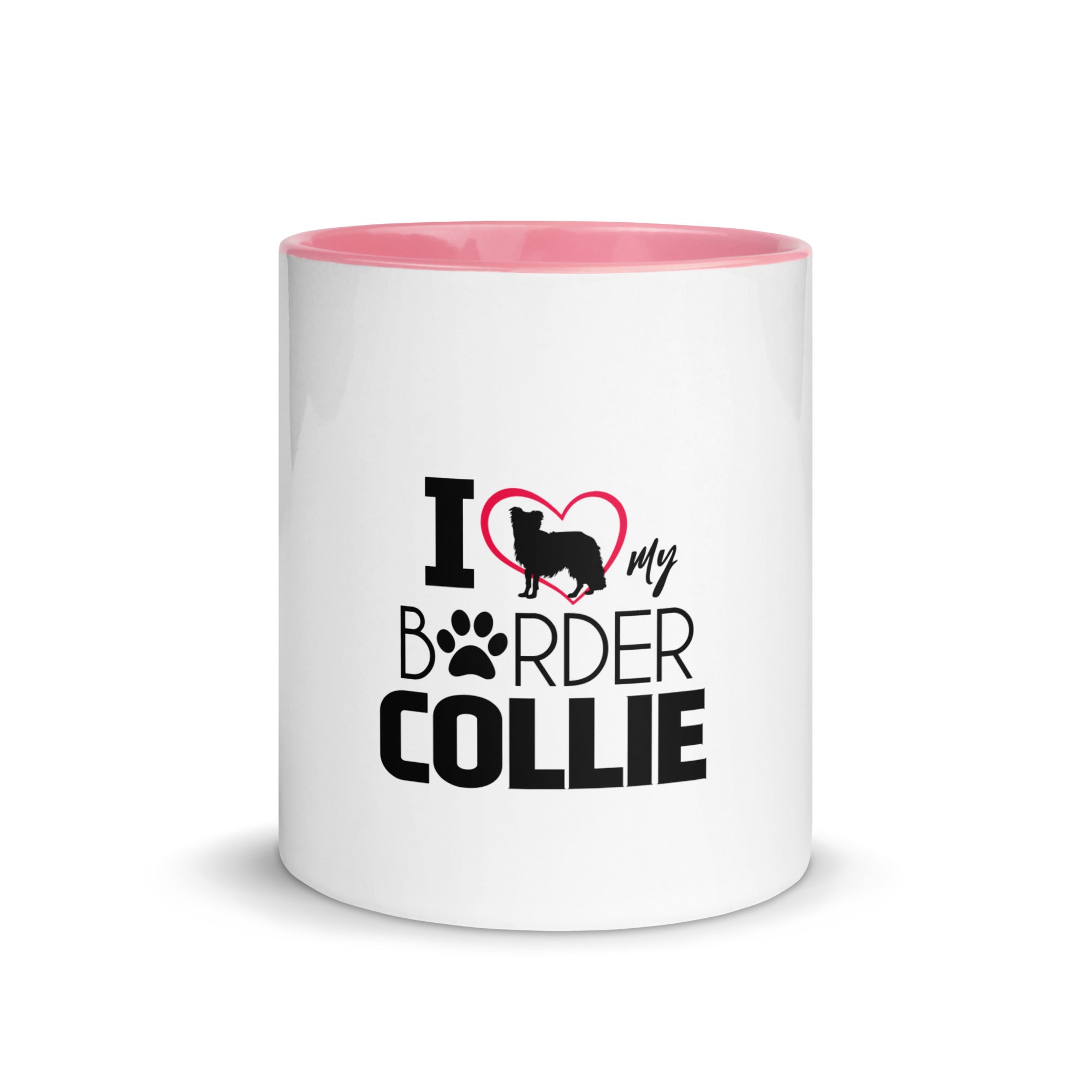 I LOVE MY BORDER COLLIE - Mug with Color Inside