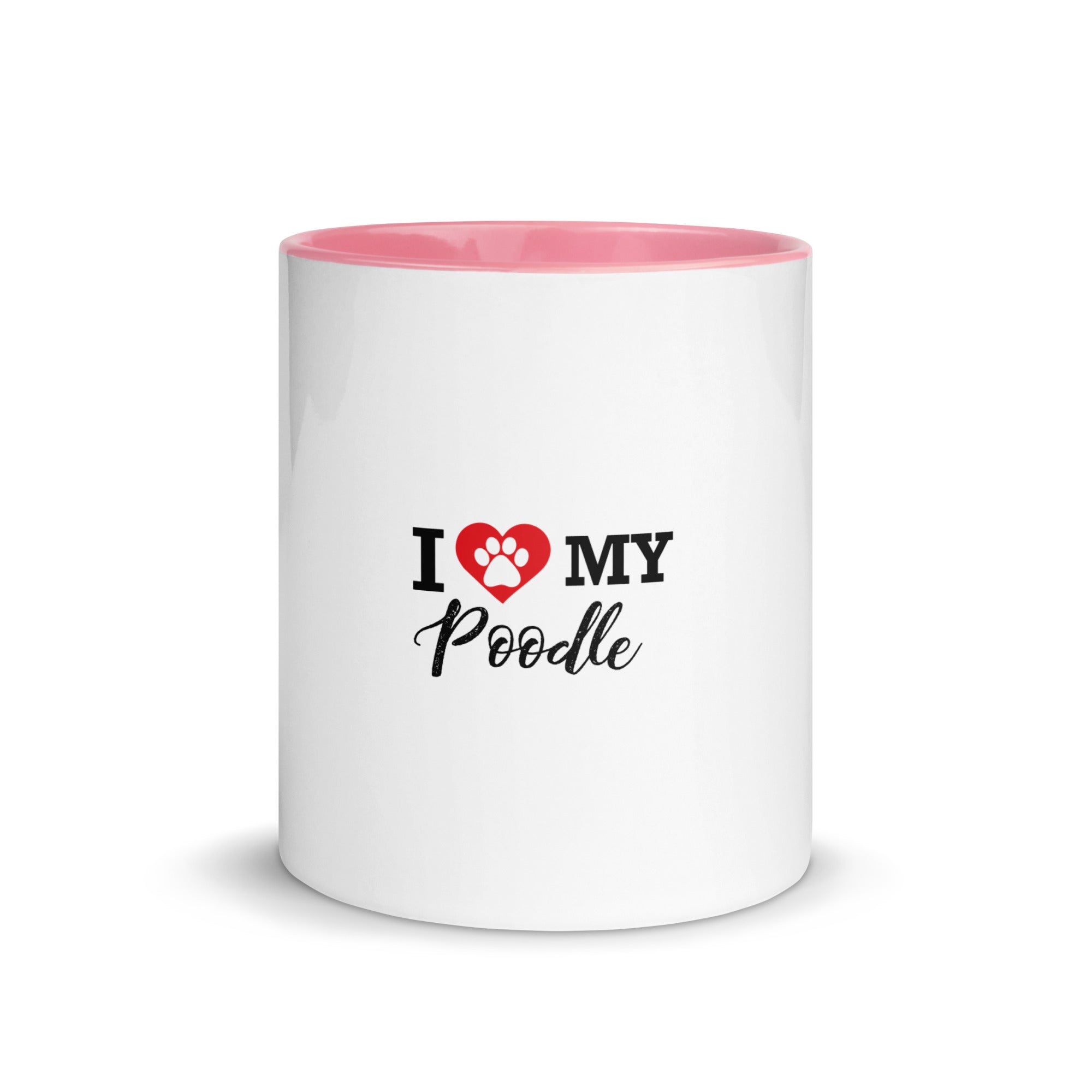 I LOVE MY POODLE - Mug with Color Inside