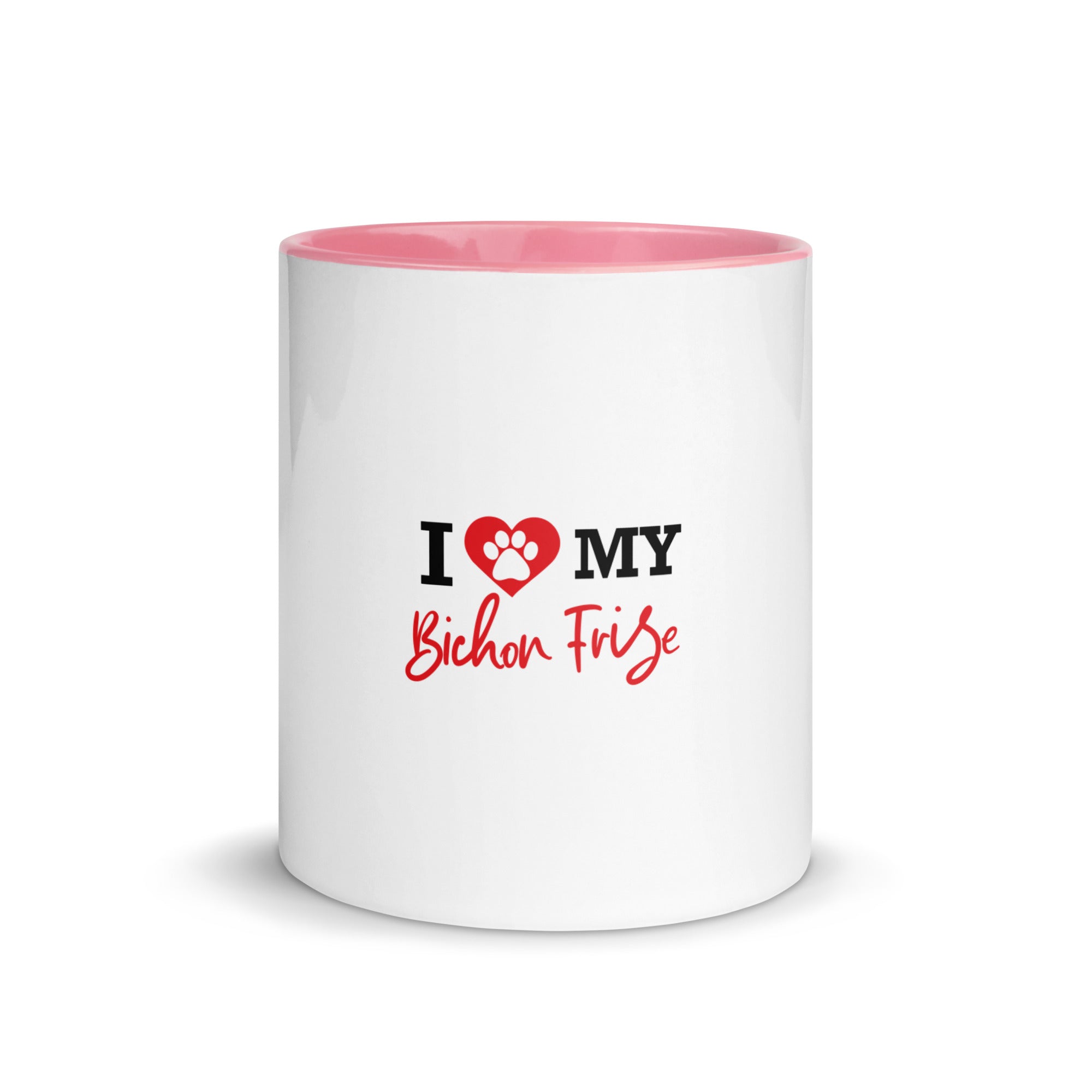 I LOVE MY BICHON FRISE - Mug with Color Inside