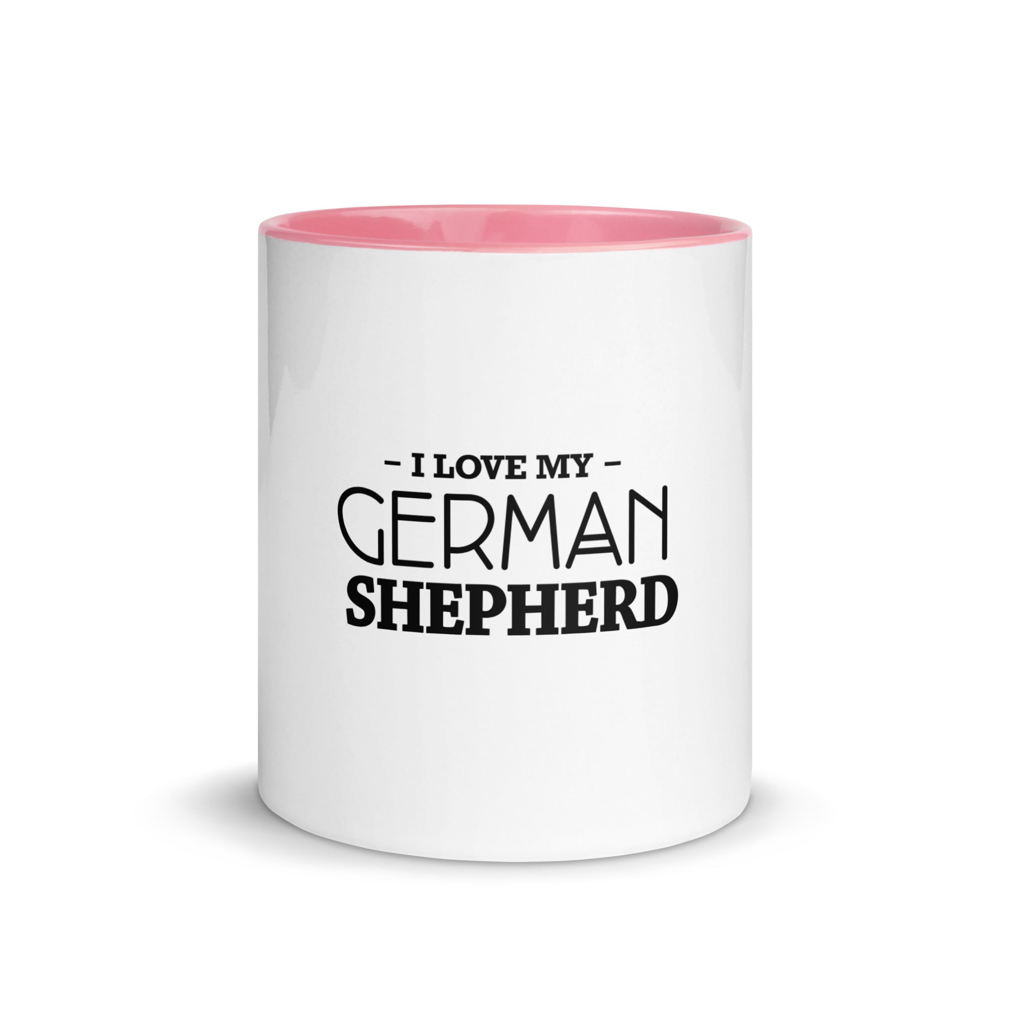 I LOVE MY GERMAN SHEPHERD - Mug with Color Inside