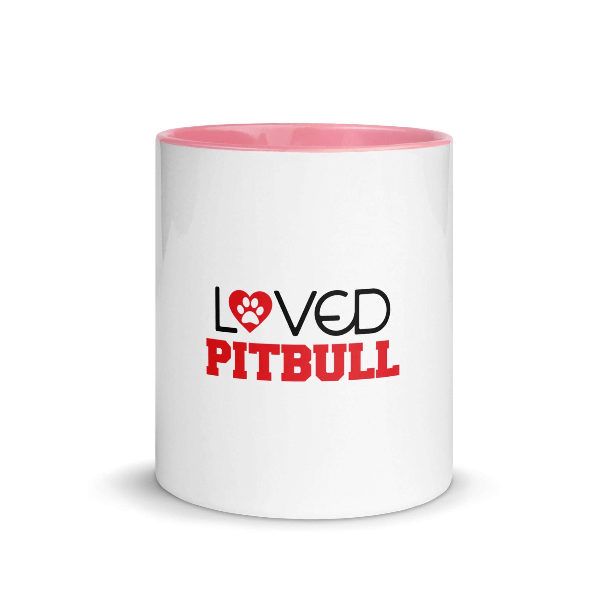 LOVED PITBULL - Mug with Color Inside