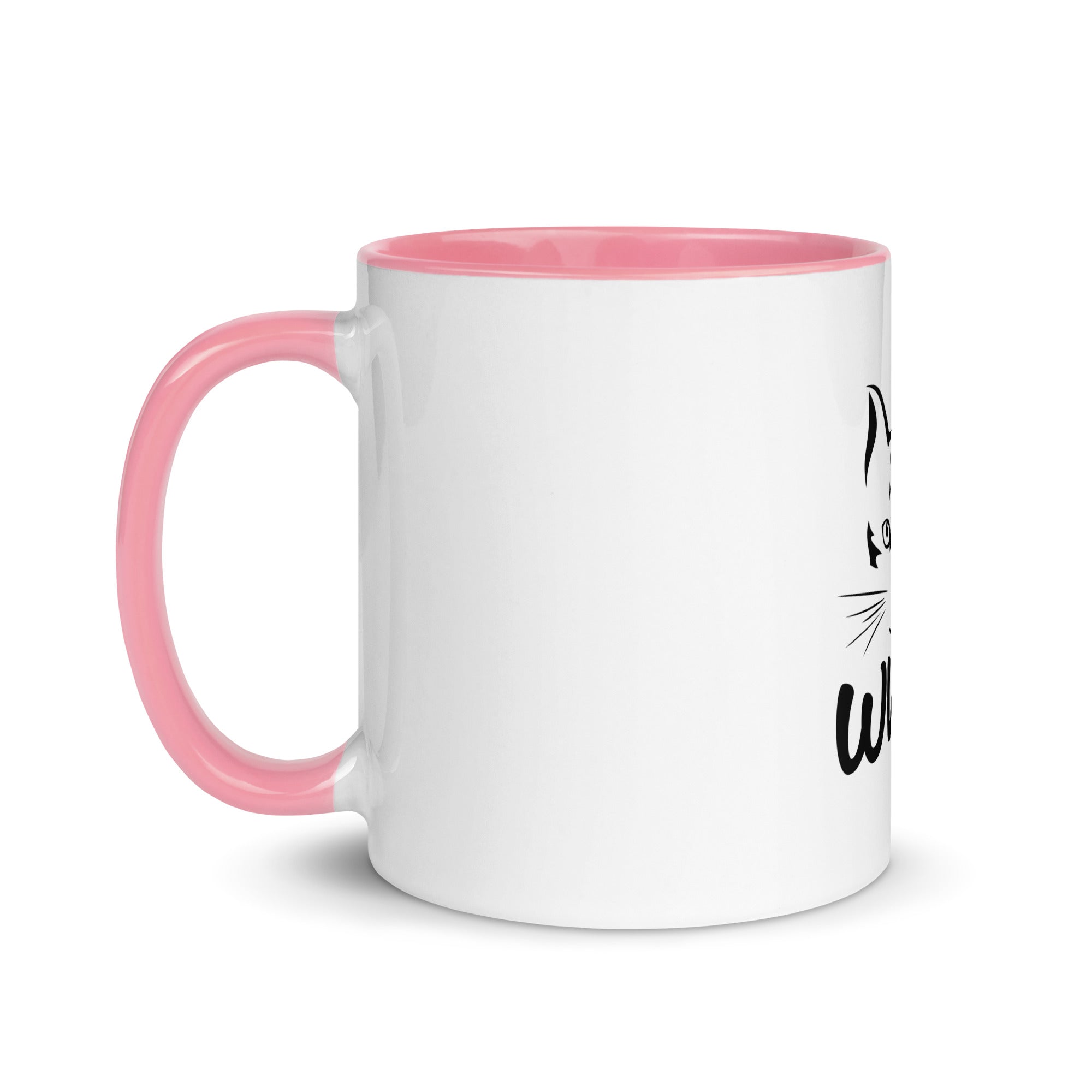 WHAT? - Mug with Color Inside