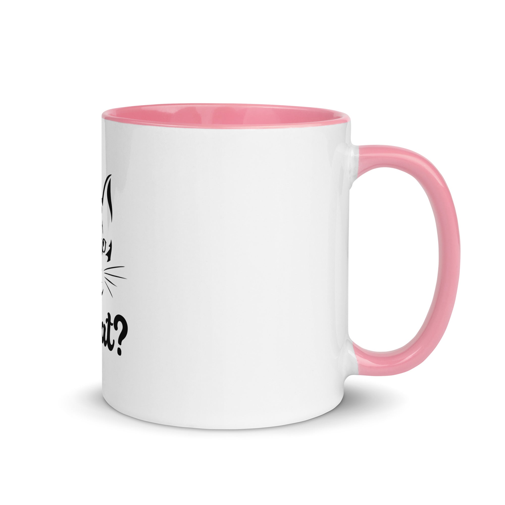 WHAT? - Mug with Color Inside