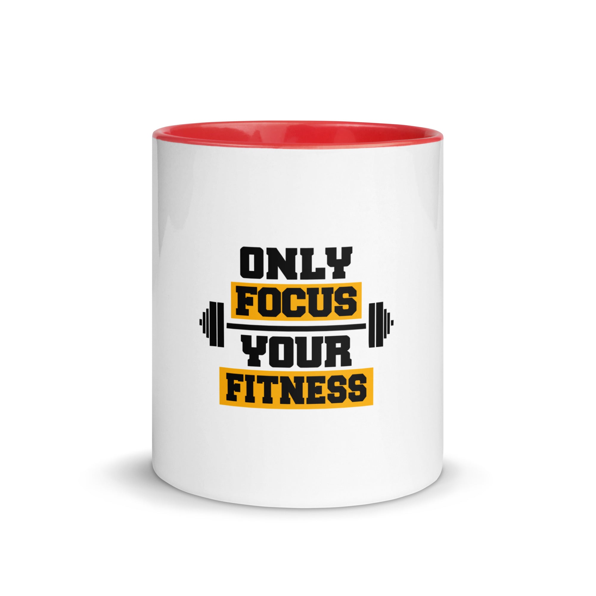 ONLY FOCUS YOUR FITNESS - Mug with Color Inside