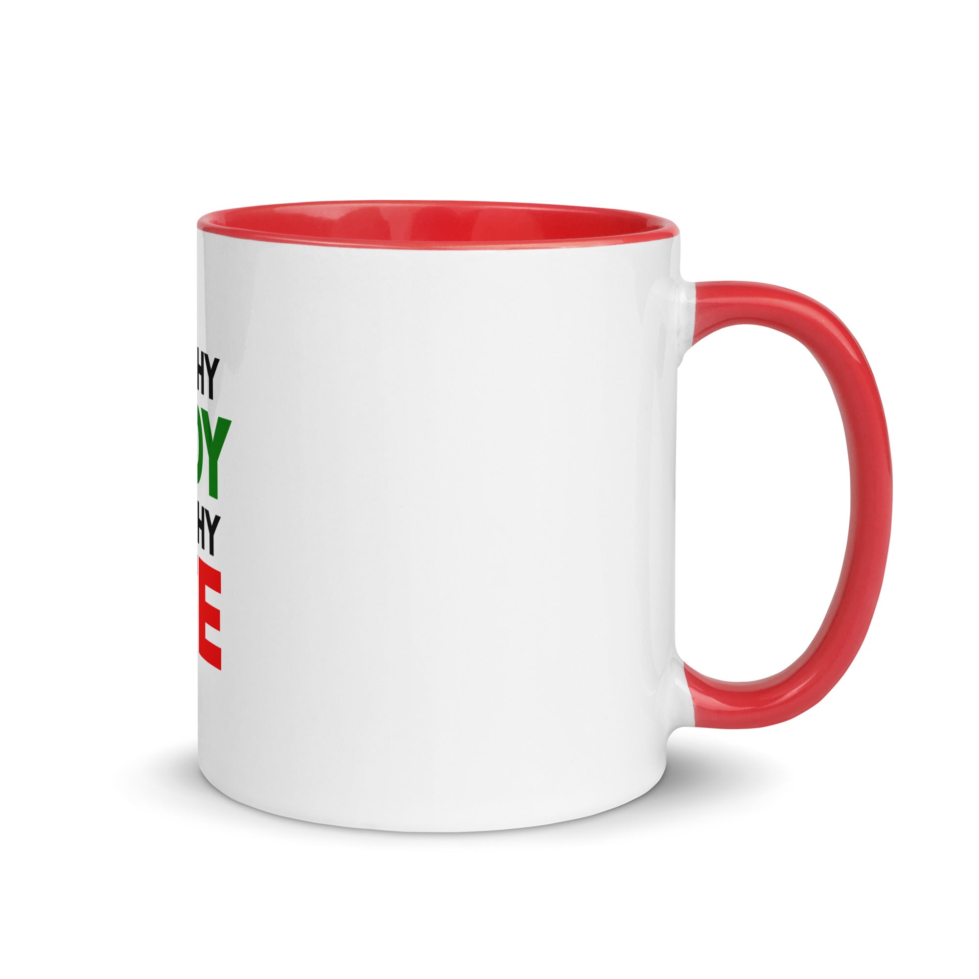 HEALTHY BODY HEALTHY LIFE - Mug with Color Inside