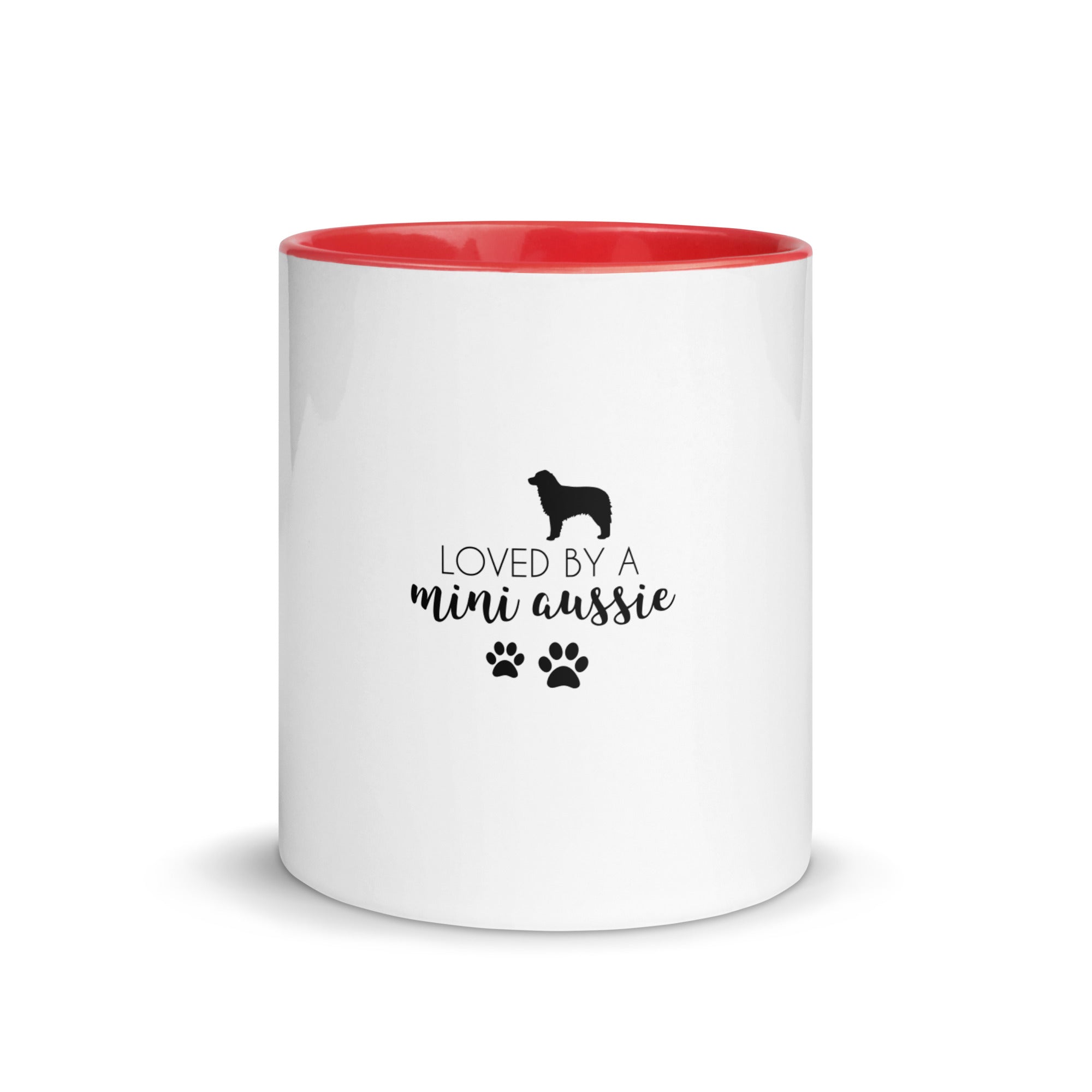 LOVED BY A MINI AUSSIE - Mug with Color Inside