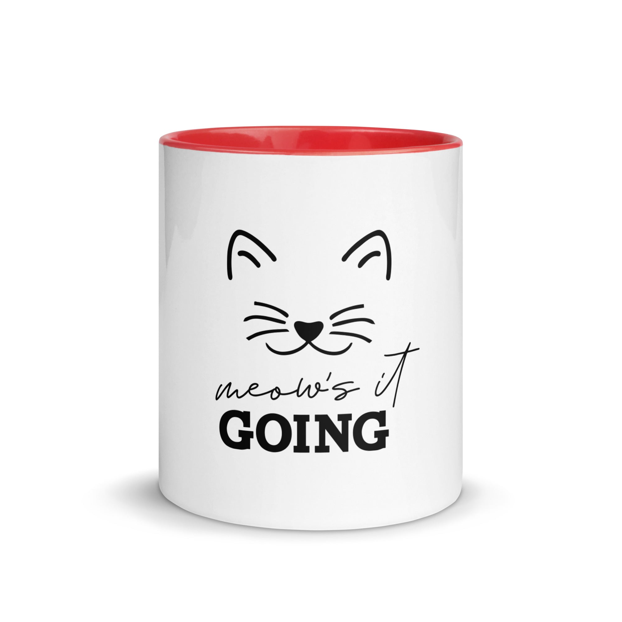 MEOW'S IT GOING - Mug with Color Inside