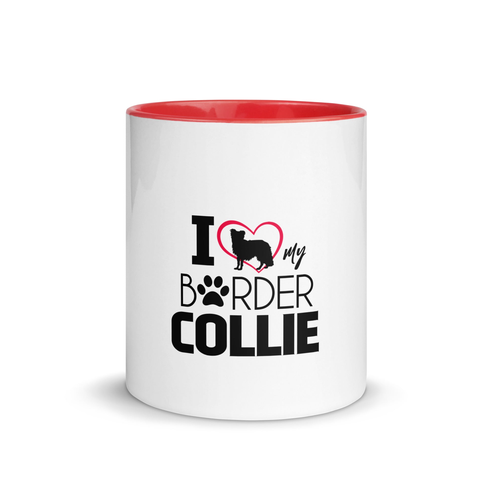 I LOVE MY BORDER COLLIE - Mug with Color Inside