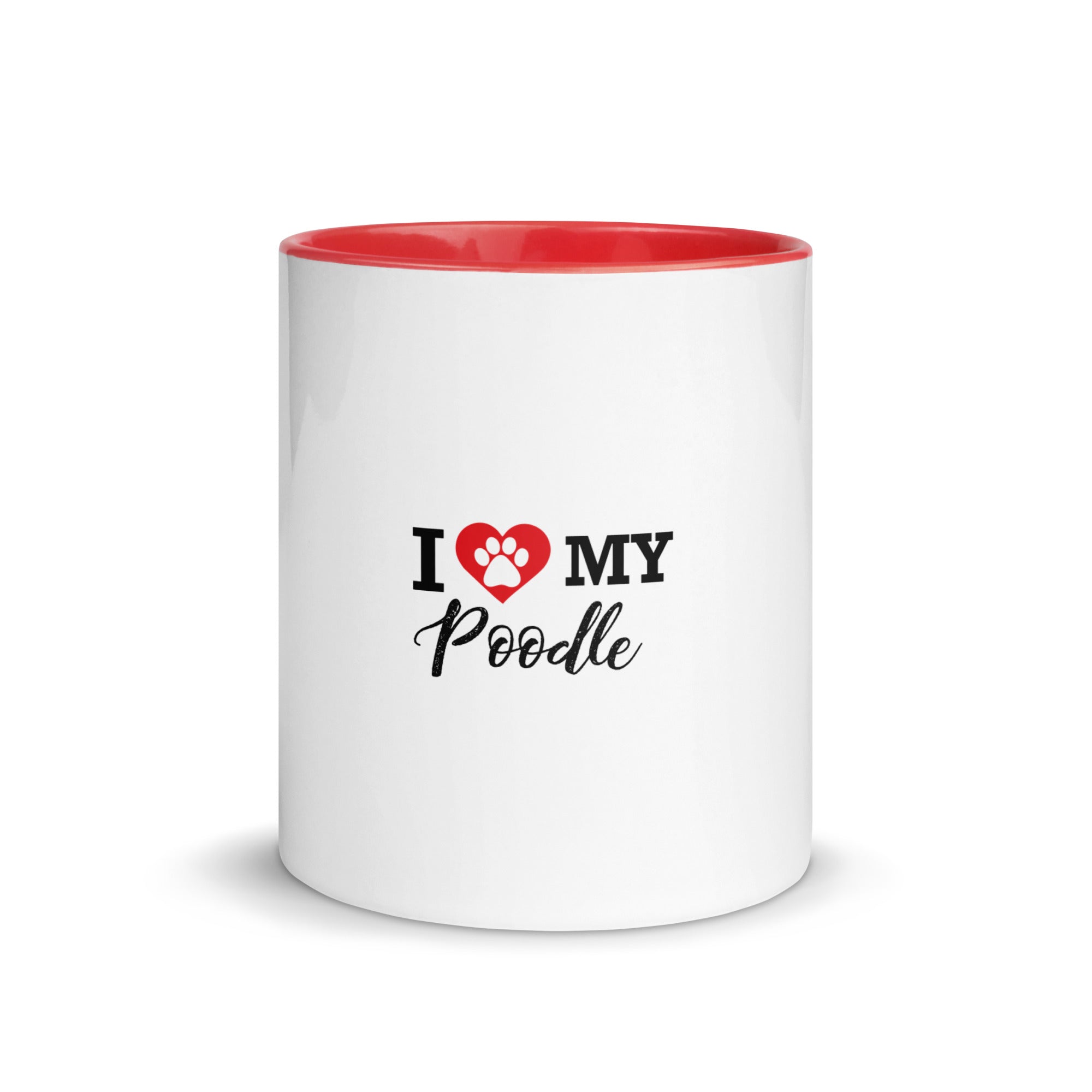 I LOVE MY POODLE - Mug with Color Inside