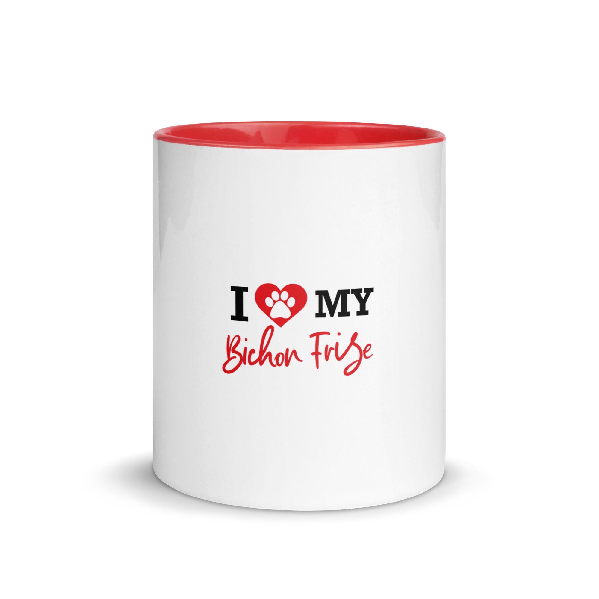 I LOVE MY BICHON FRISE - Mug with Color Inside