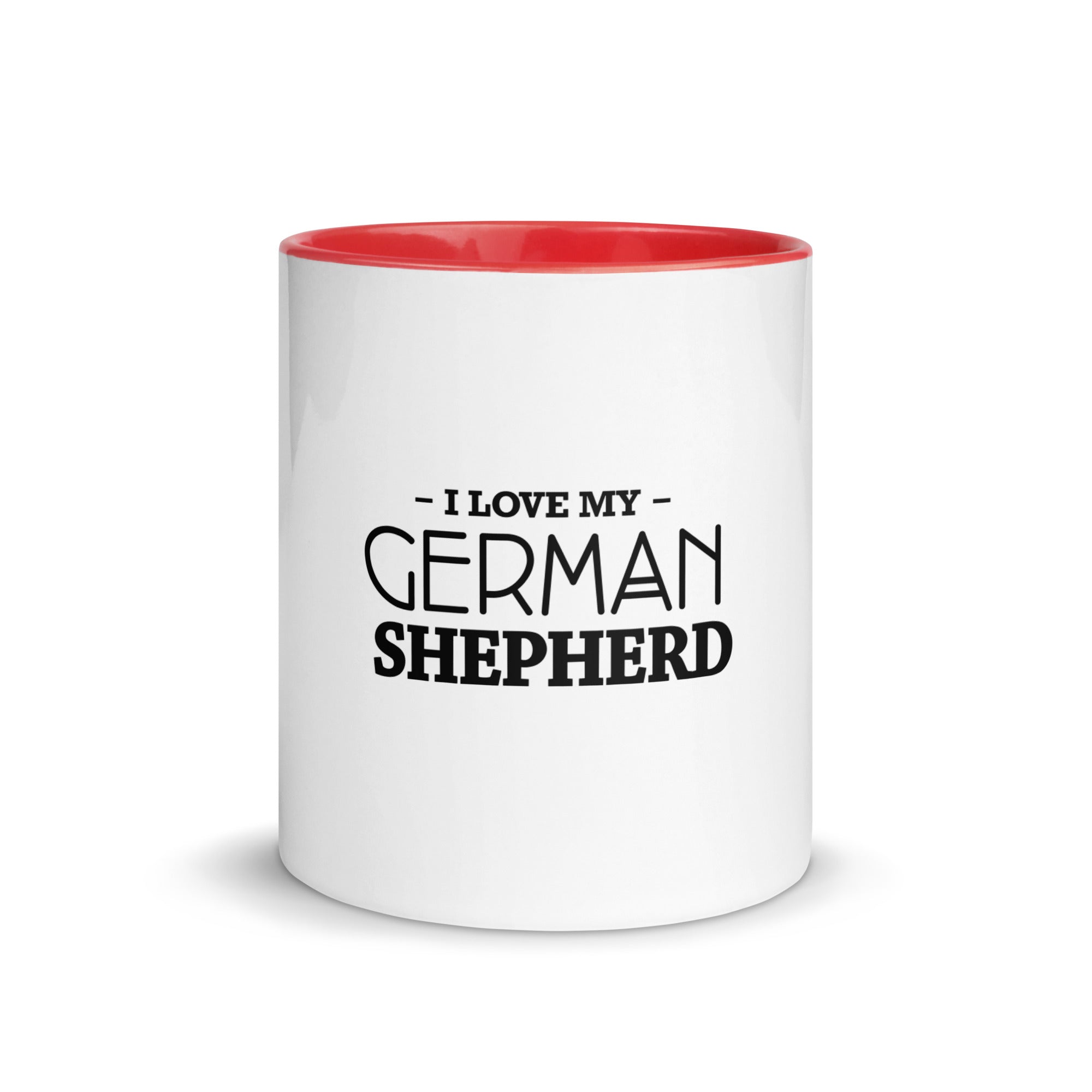 I LOVE MY GERMAN SHEPHERD - Mug with Color Inside