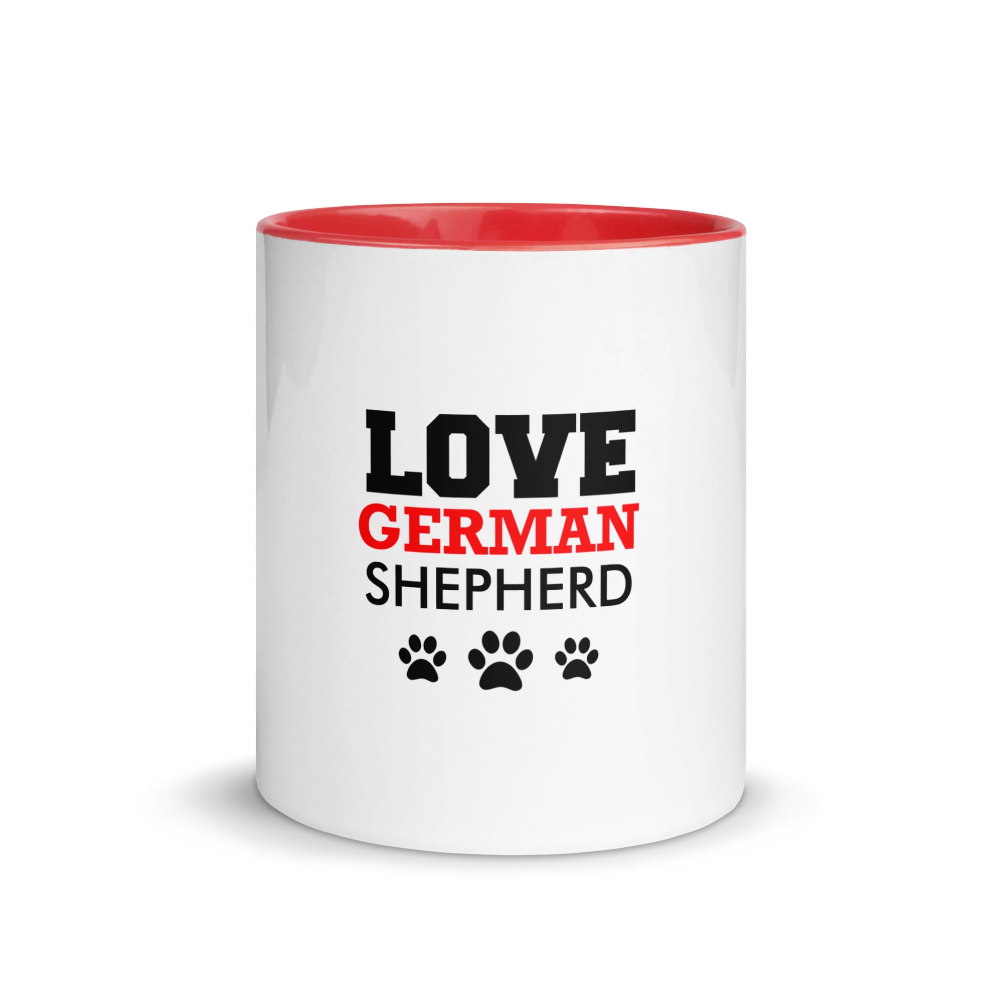 LOVE GERMAN SHEPHERD - Mug with Color Inside
