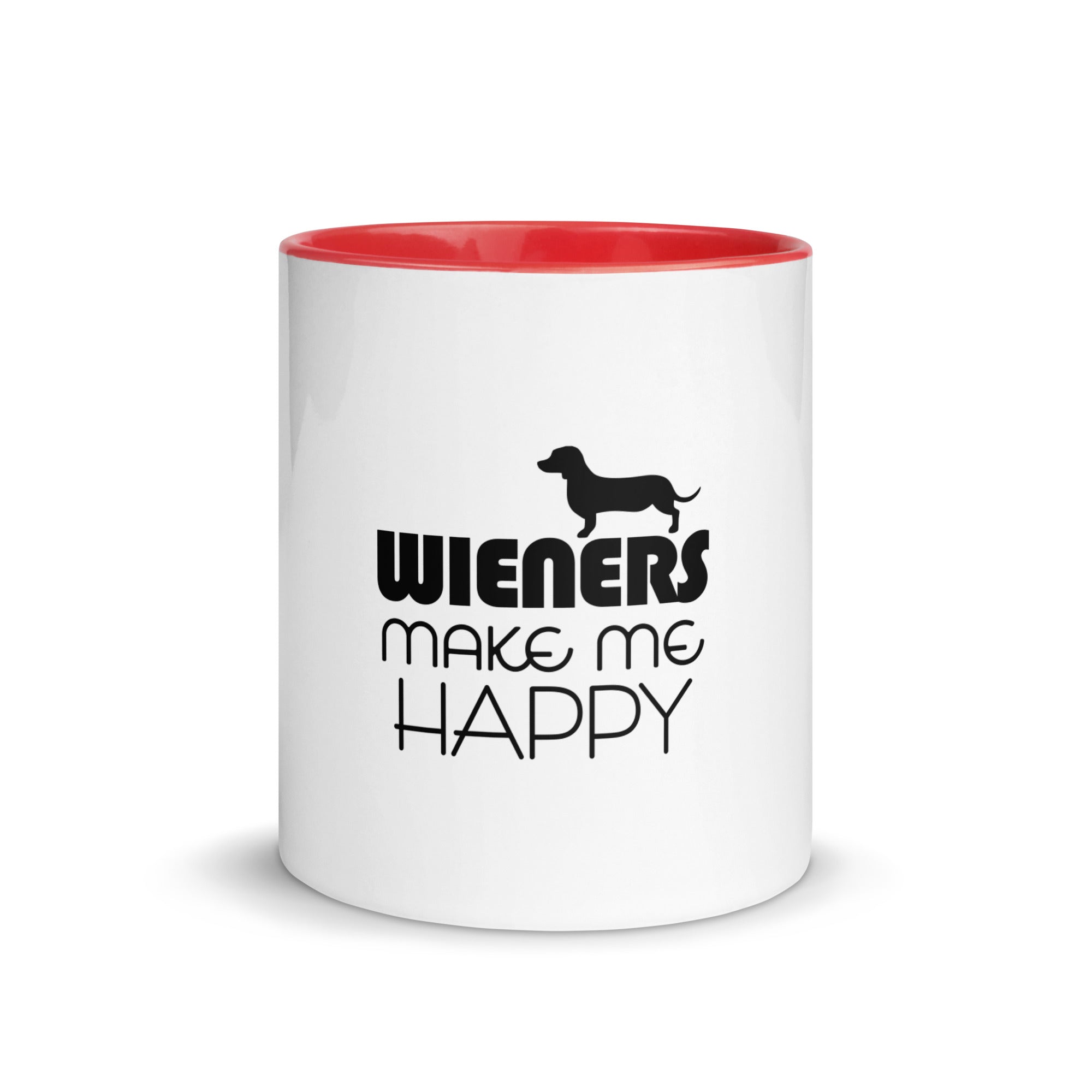 WIENERS MAKE ME HAPPY - Mug with Color Inside