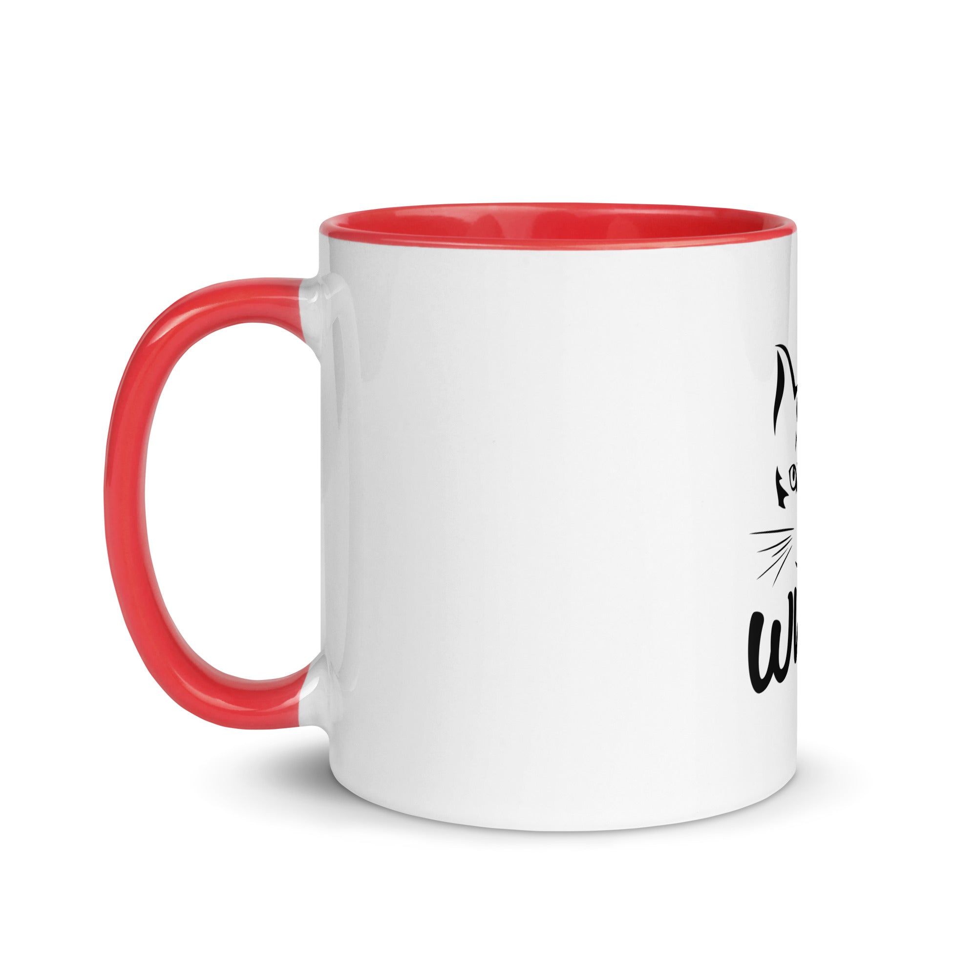 WHAT? - Mug with Color Inside