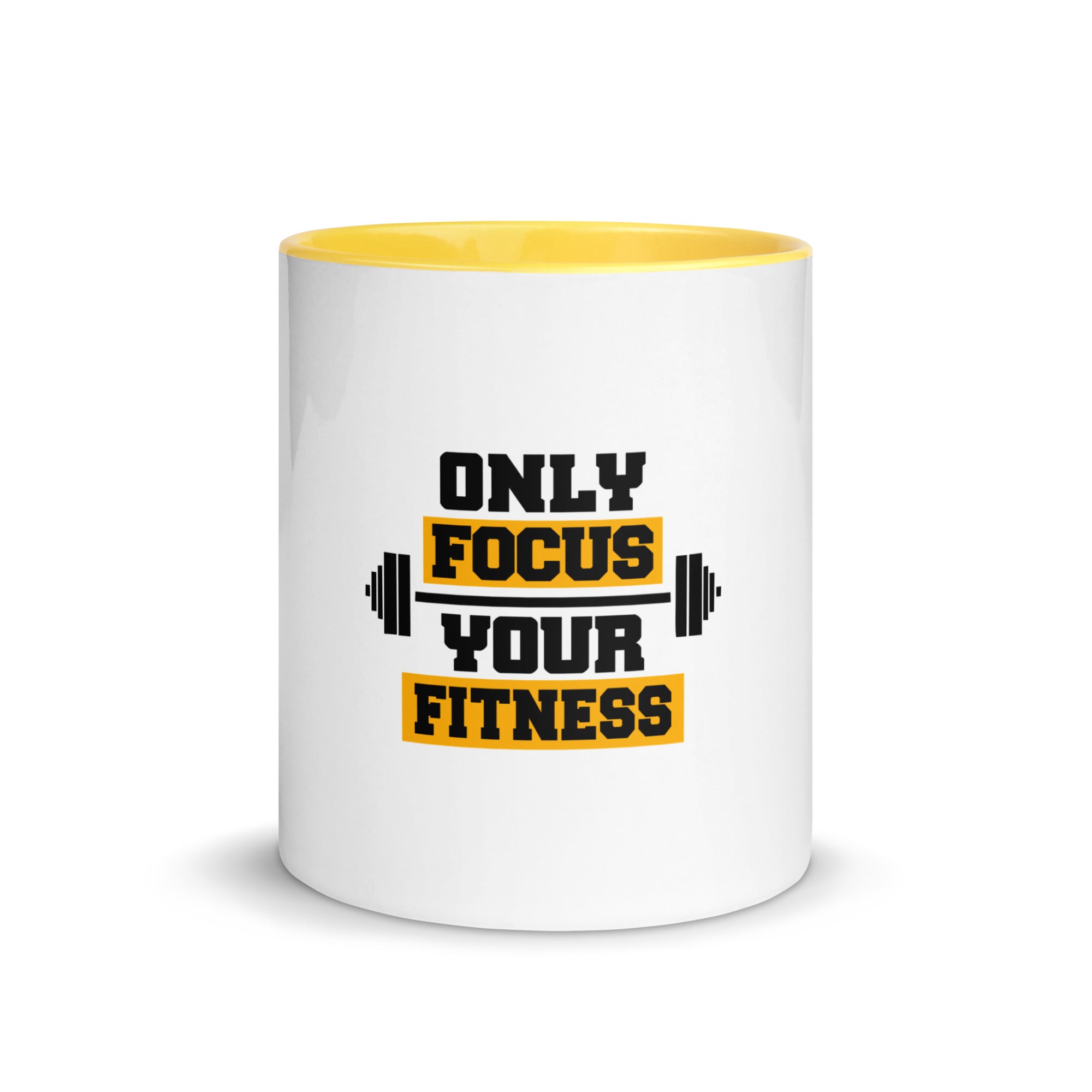 ONLY FOCUS YOUR FITNESS - Mug with Color Inside