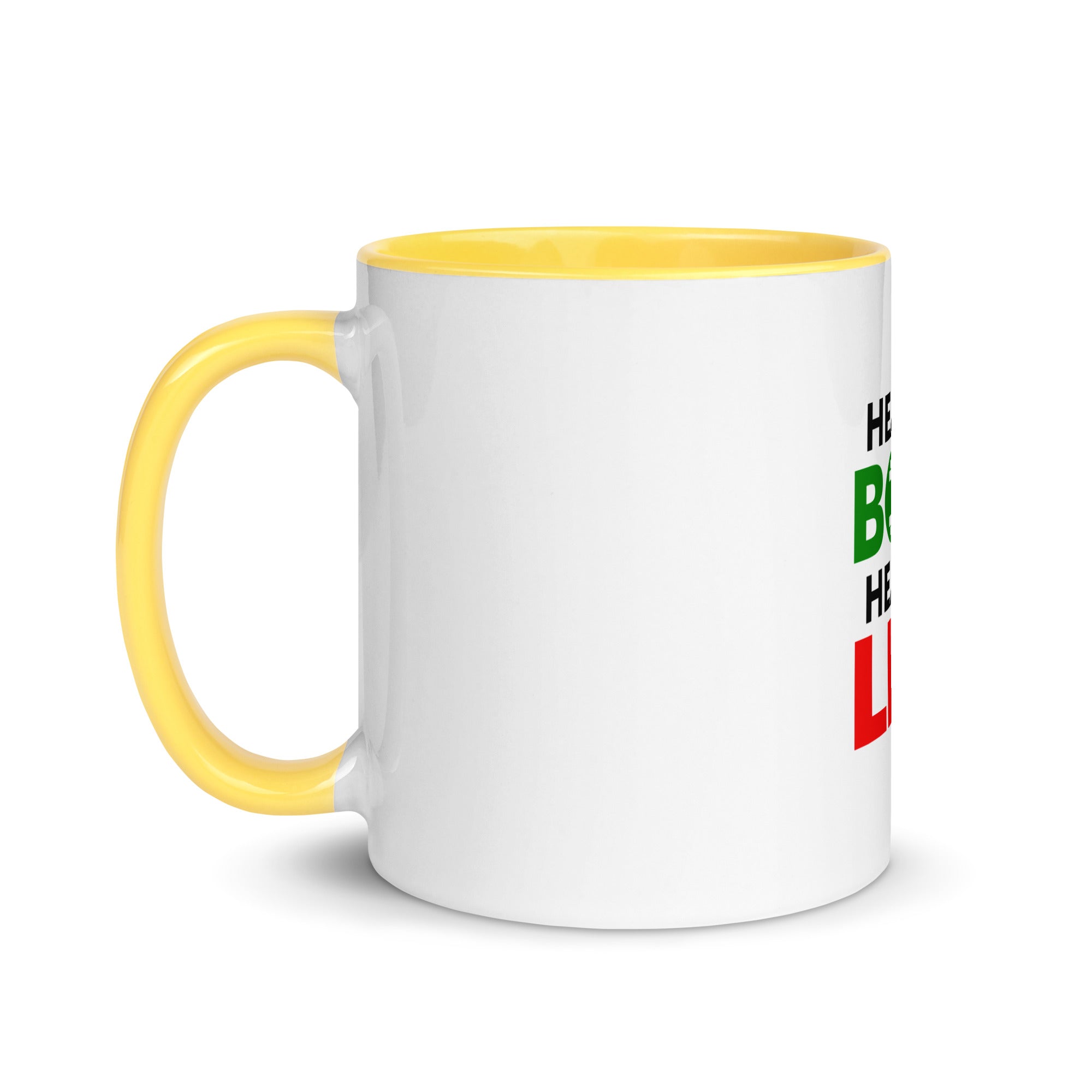 HEALTHY BODY HEALTHY LIFE - Mug with Color Inside