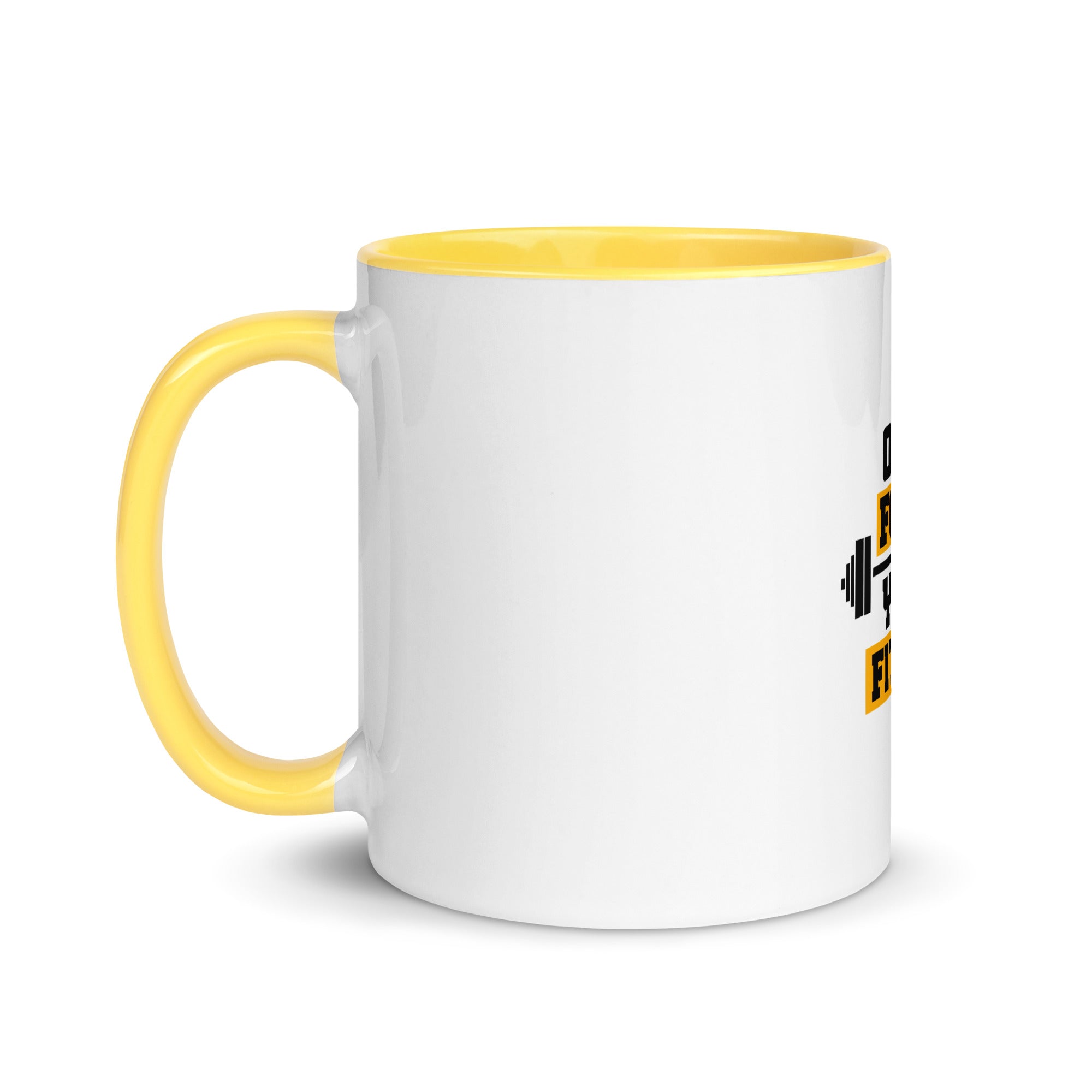 ONLY FOCUS YOUR FITNESS - Mug with Color Inside