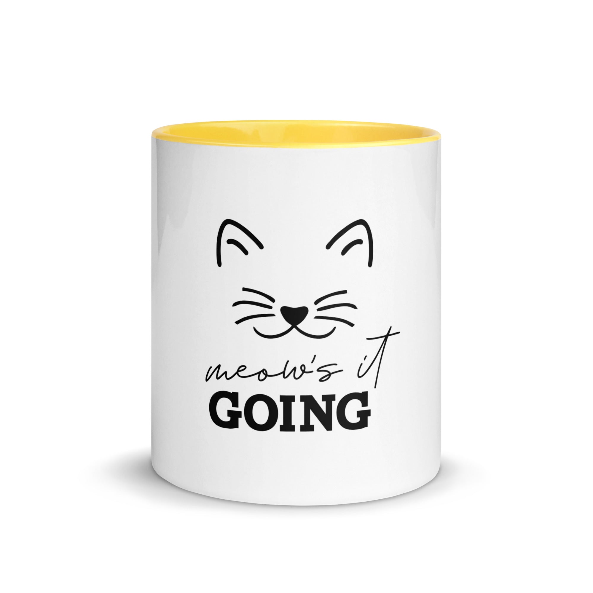 MEOW'S IT GOING - Mug with Color Inside