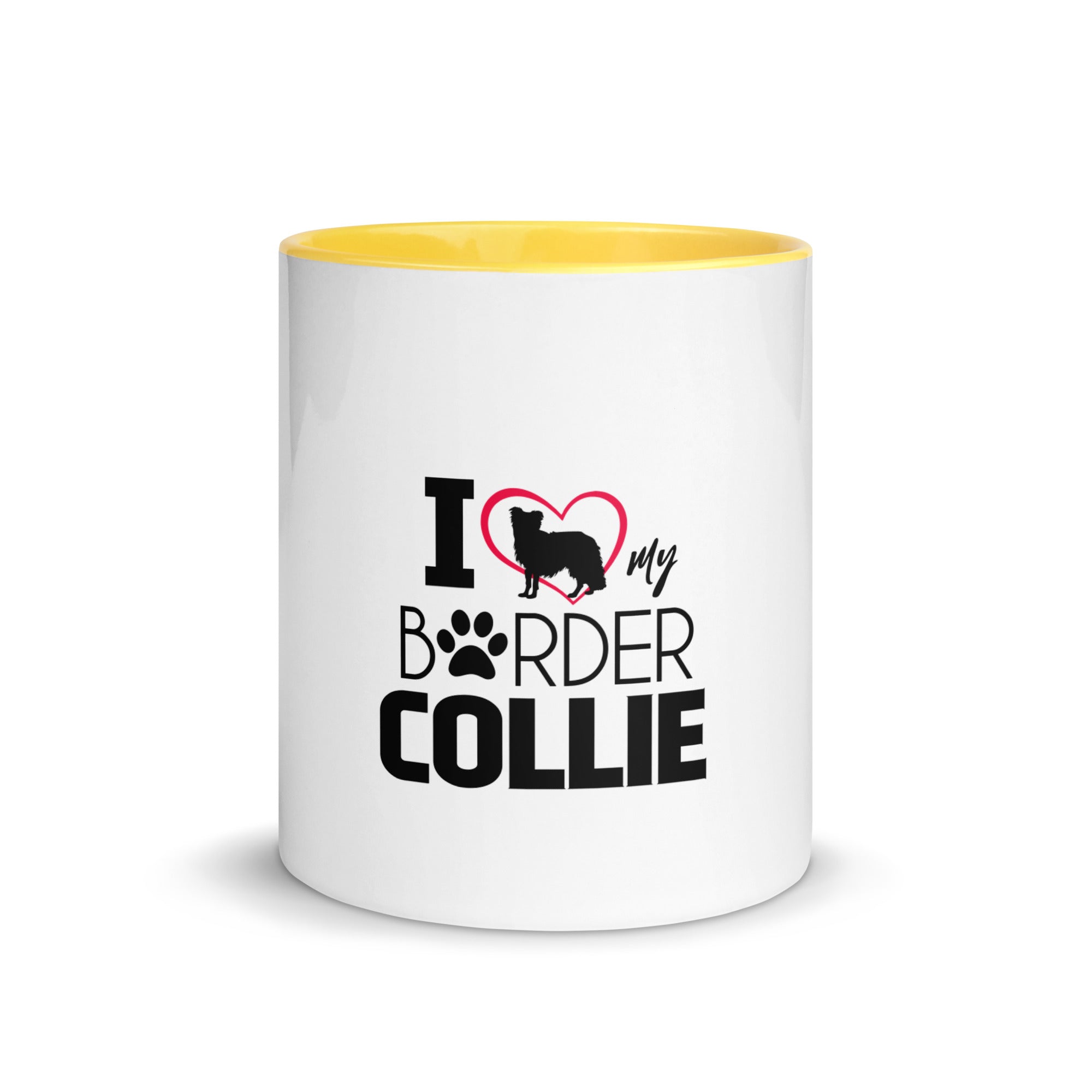 I LOVE MY BORDER COLLIE - Mug with Color Inside