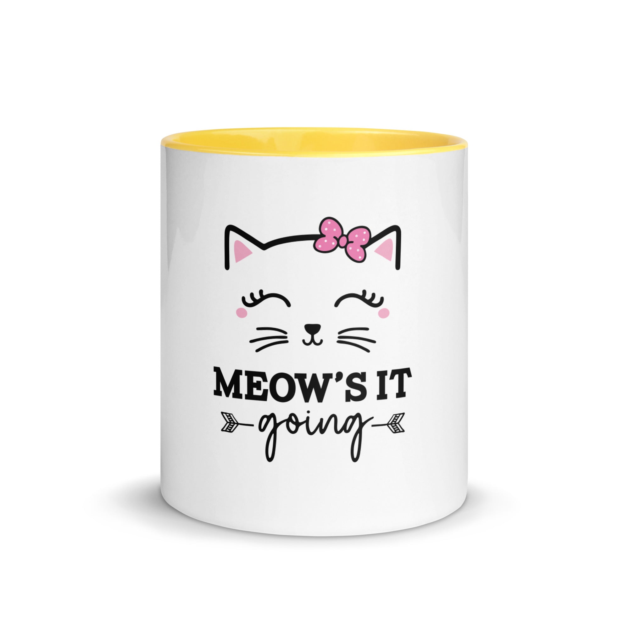 MEOW'S IT GOING - Mug with Color Inside