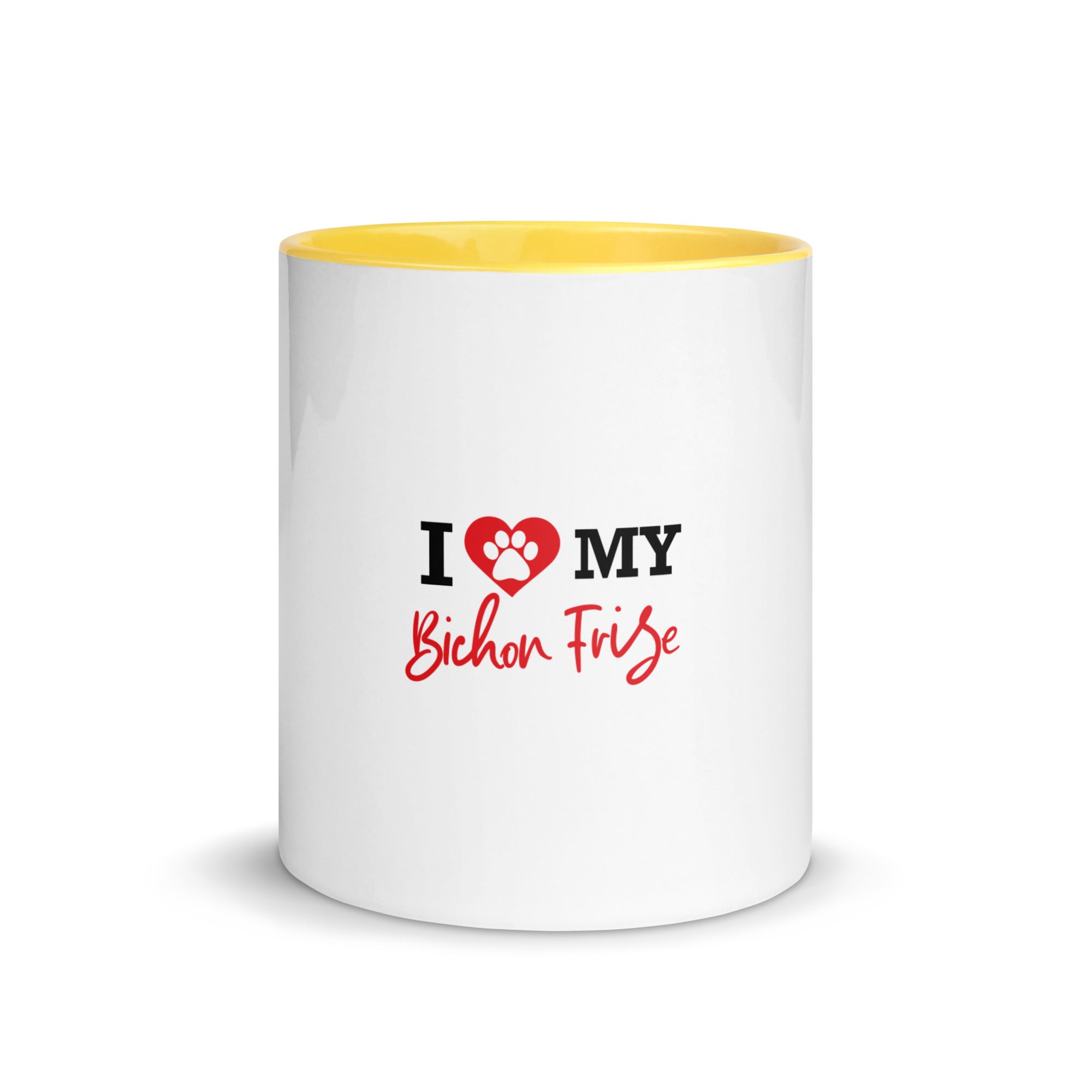 I LOVE MY BICHON FRISE - Mug with Color Inside