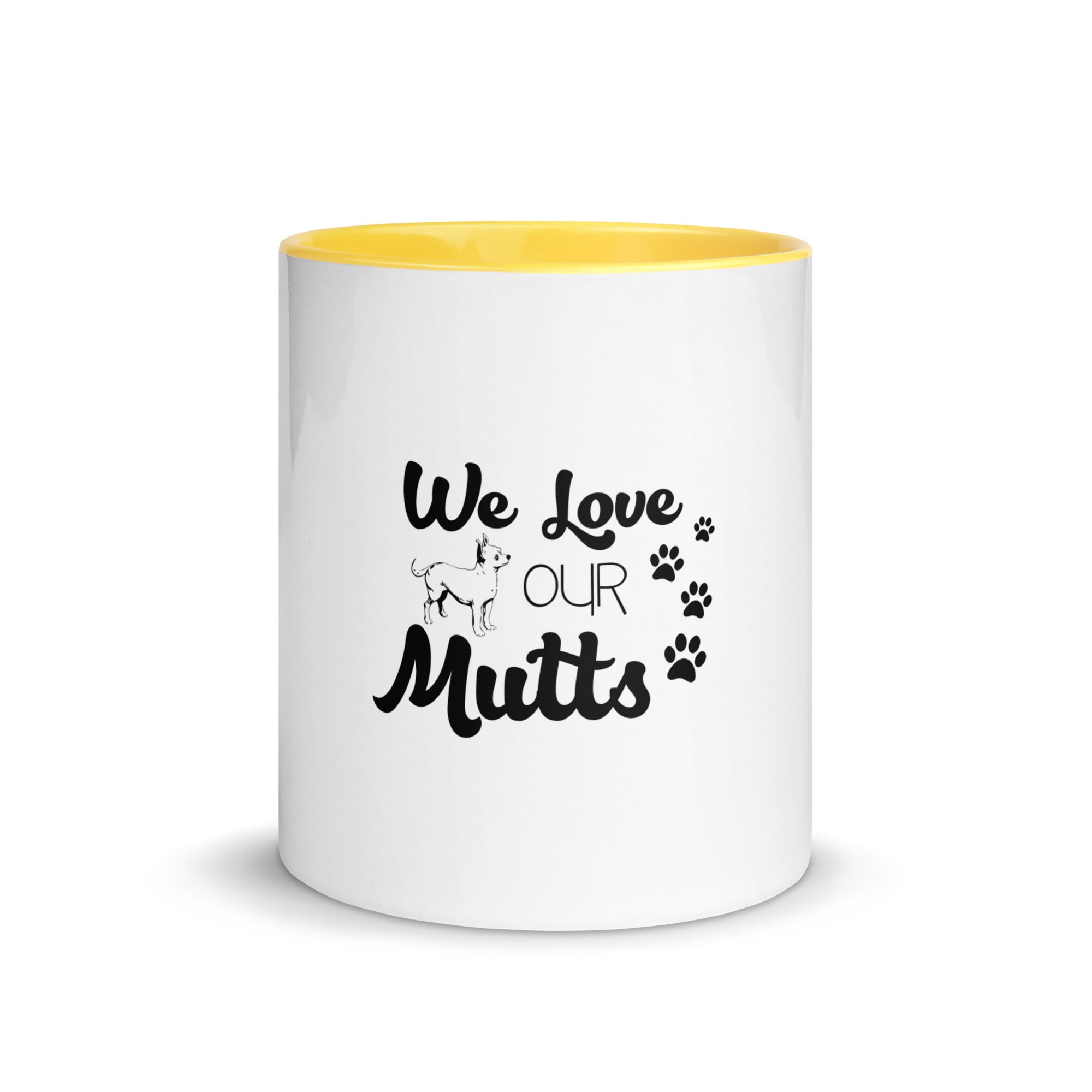 WE LOVE OUR MUTTS - Mug with Color Inside