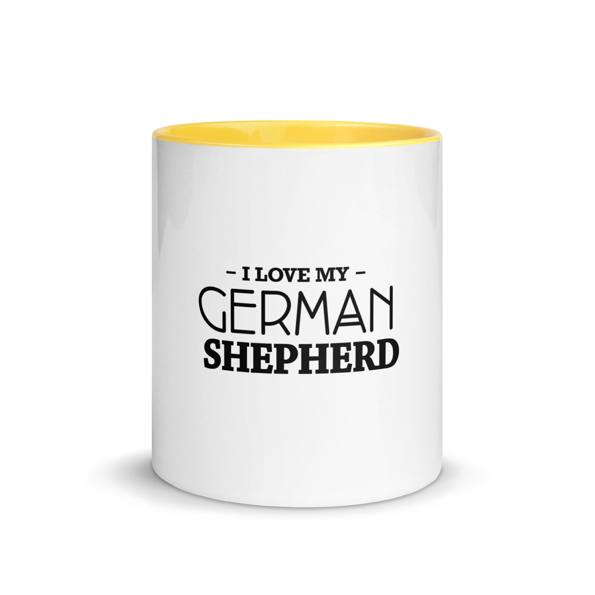 I LOVE MY GERMAN SHEPHERD - Mug with Color Inside