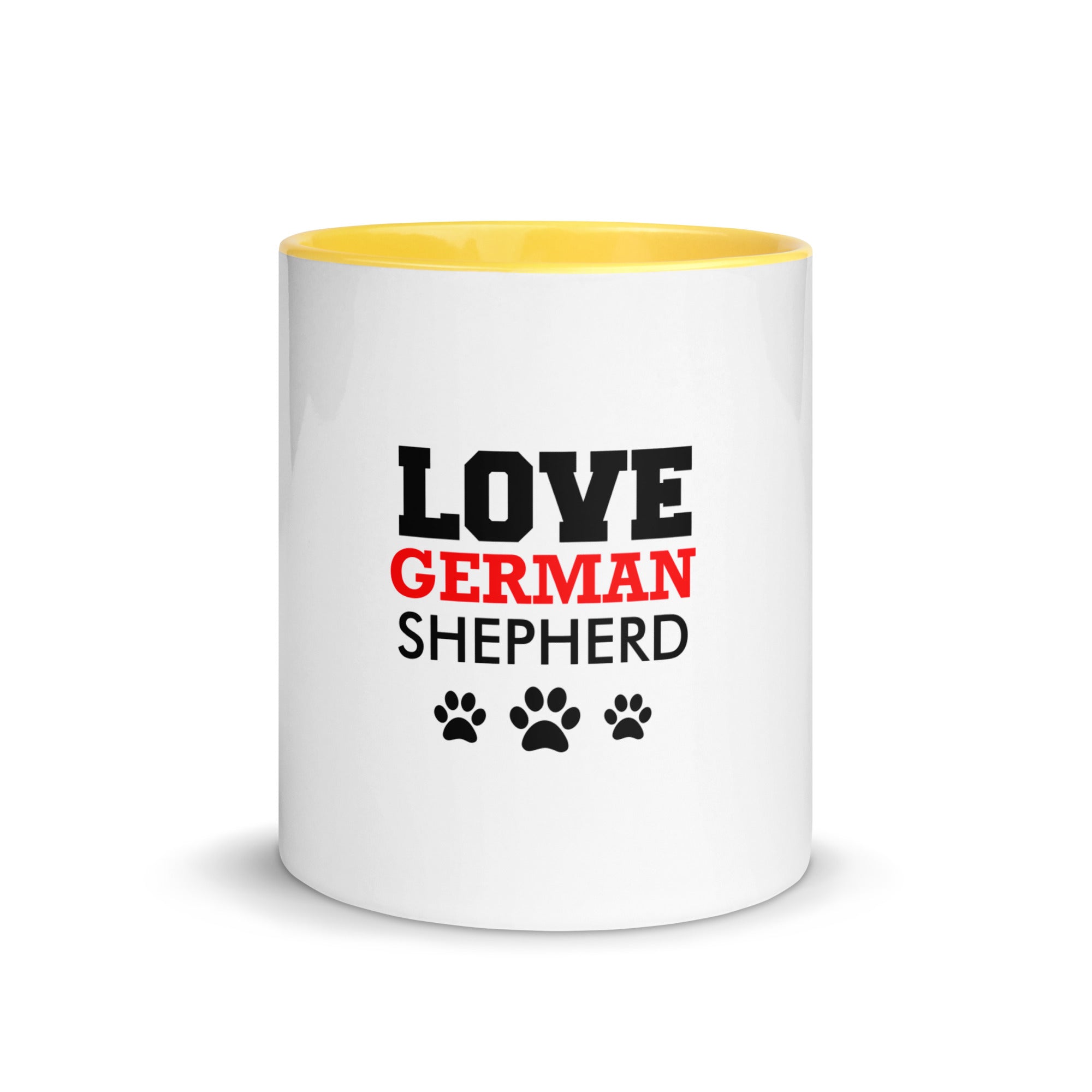 LOVE GERMAN SHEPHERD - Mug with Color Inside