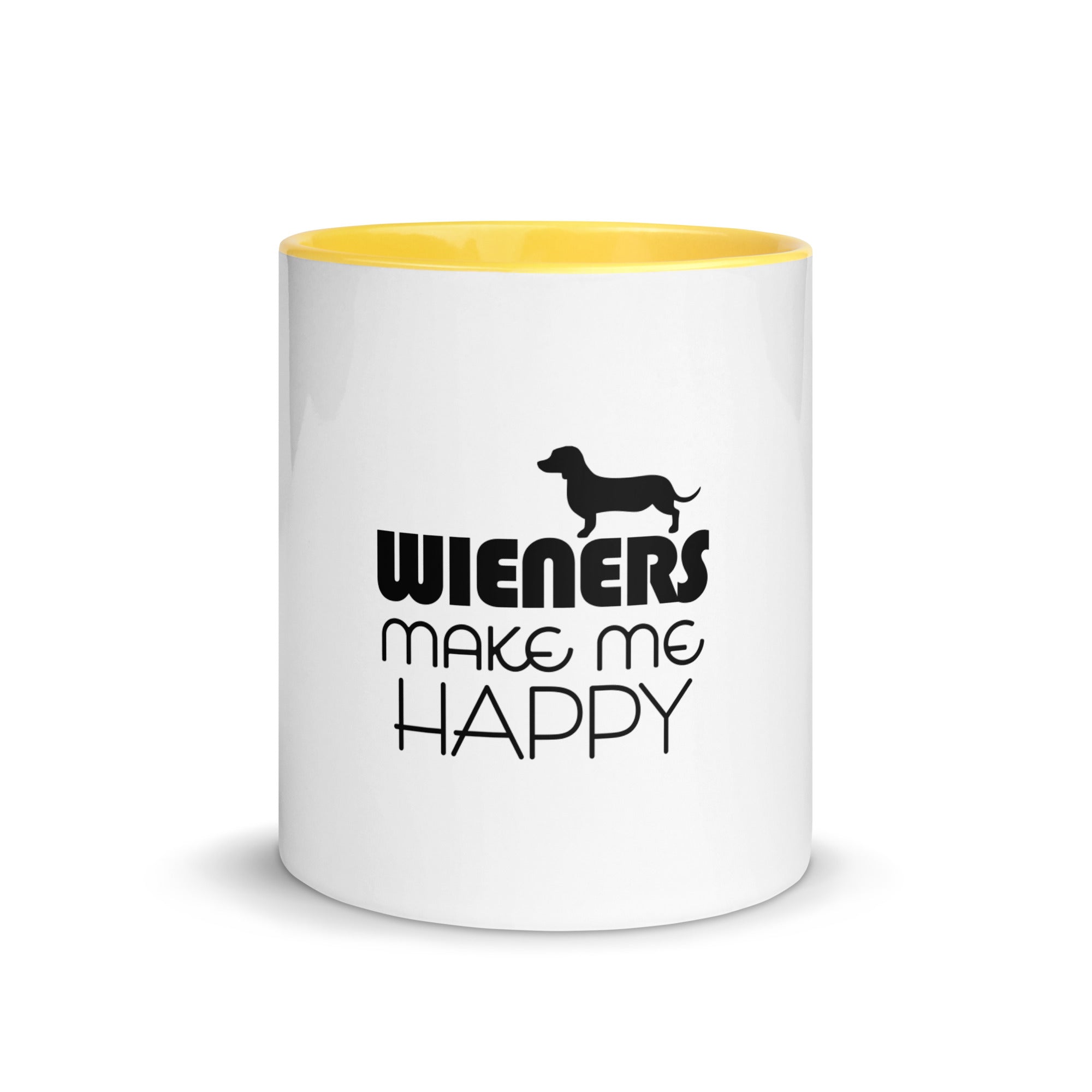 WIENERS MAKE ME HAPPY - Mug with Color Inside
