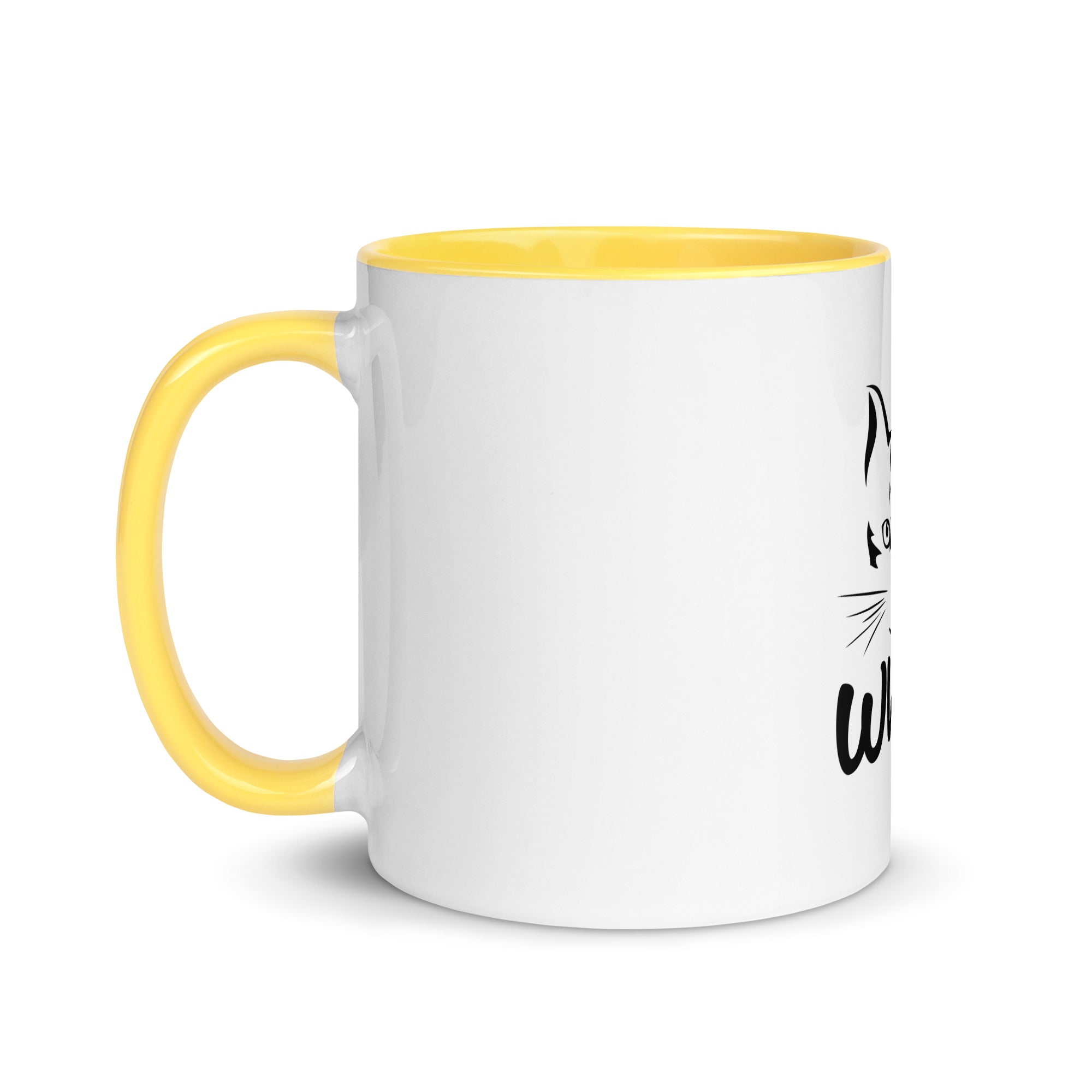 WHAT? - Mug with Color Inside