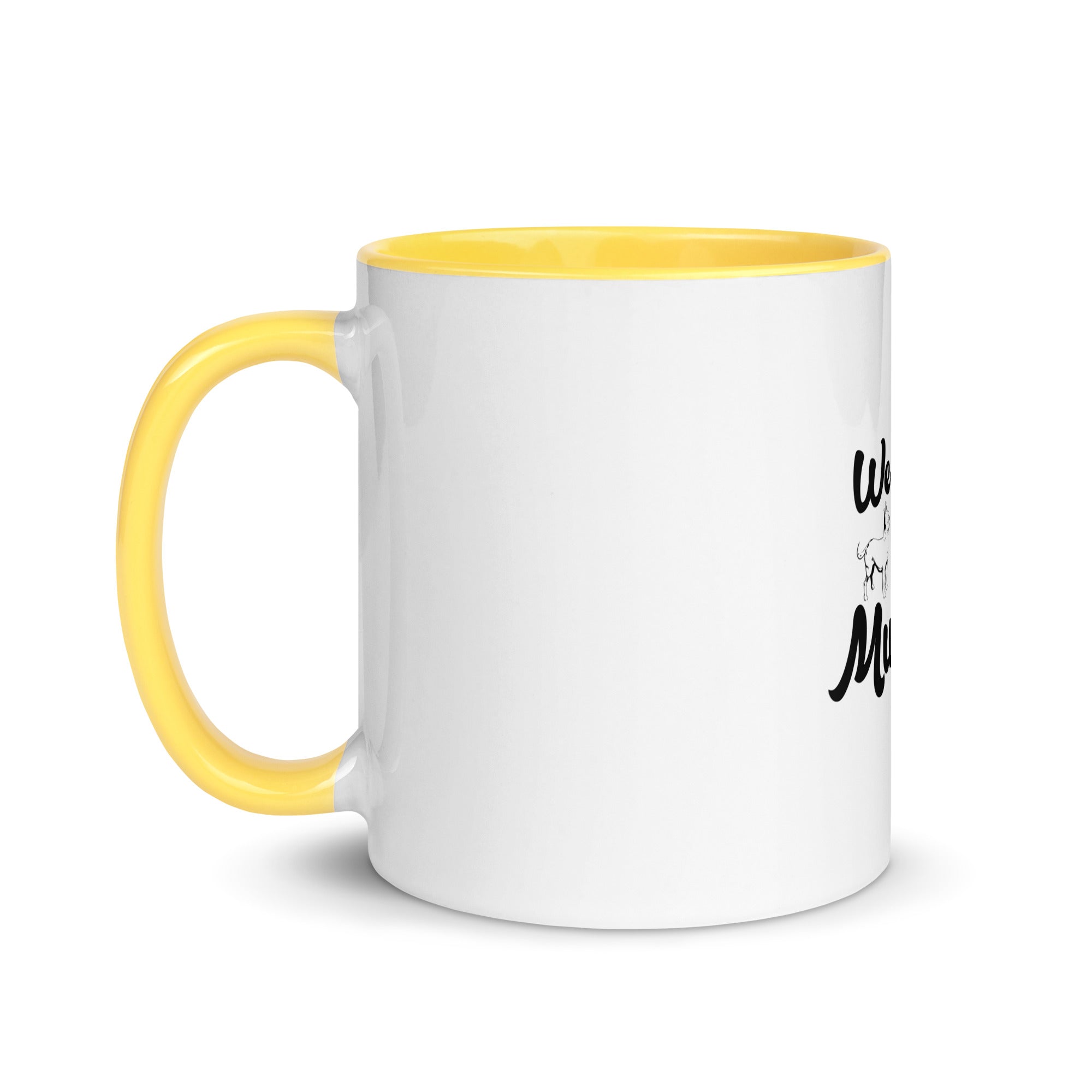 WE LOVE OUR MUTTS - Mug with Color Inside